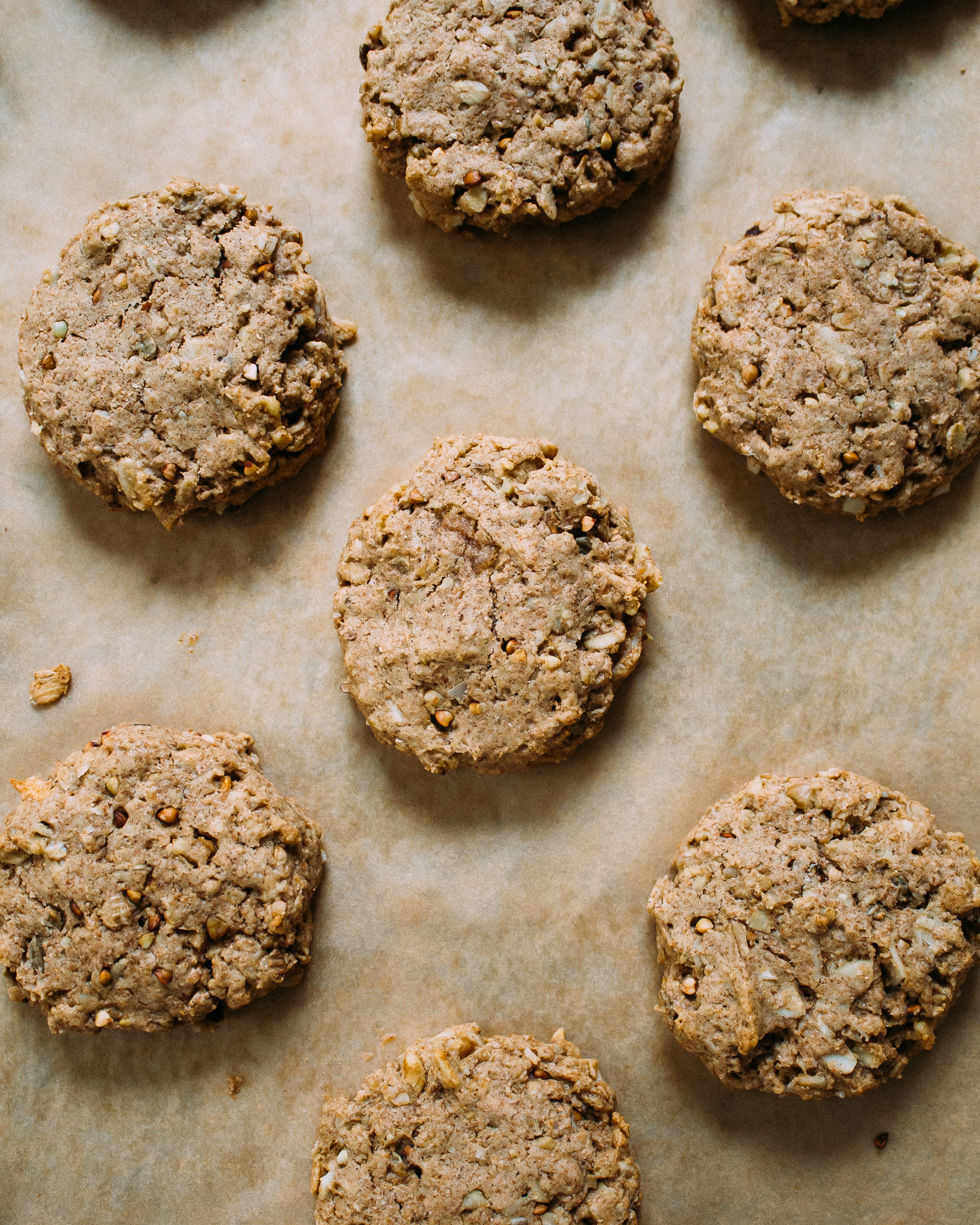 Buckwheat + Almond Butter Trail Mix Cookies Well and Full