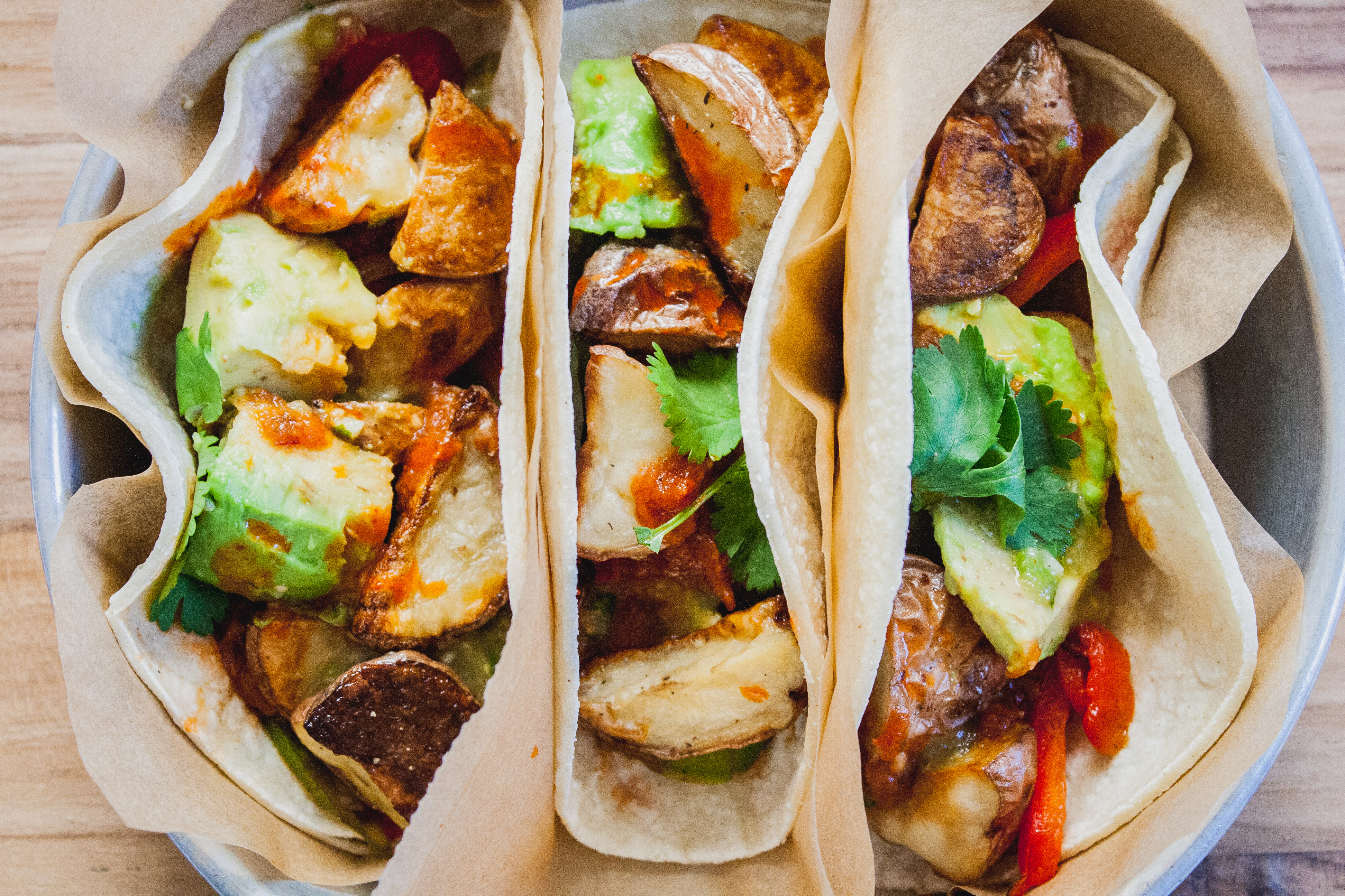 Street Tacos w/ Jicama Chips + Salsa Roja and Verde | Well and Full | #vegan #recipe