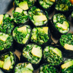Cleansing Sushi Roll w/ Spicy Kale + Green Veggies | Well and Full | #vegan #recipe