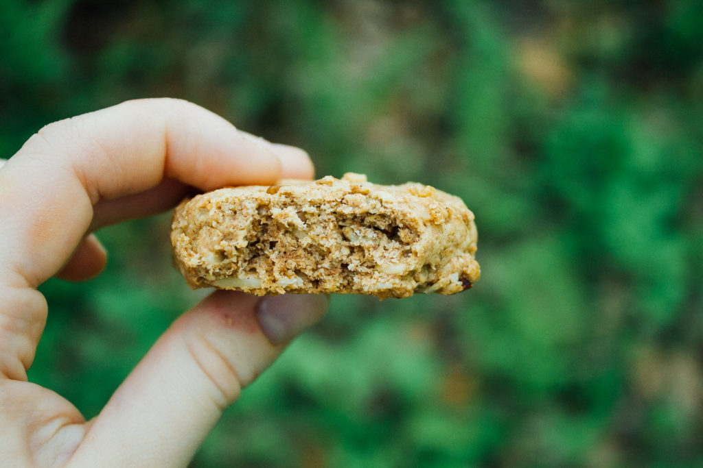 Buckwheat + Almond Butter Trail Mix Cookies | Well and Full | #vegan #recipe