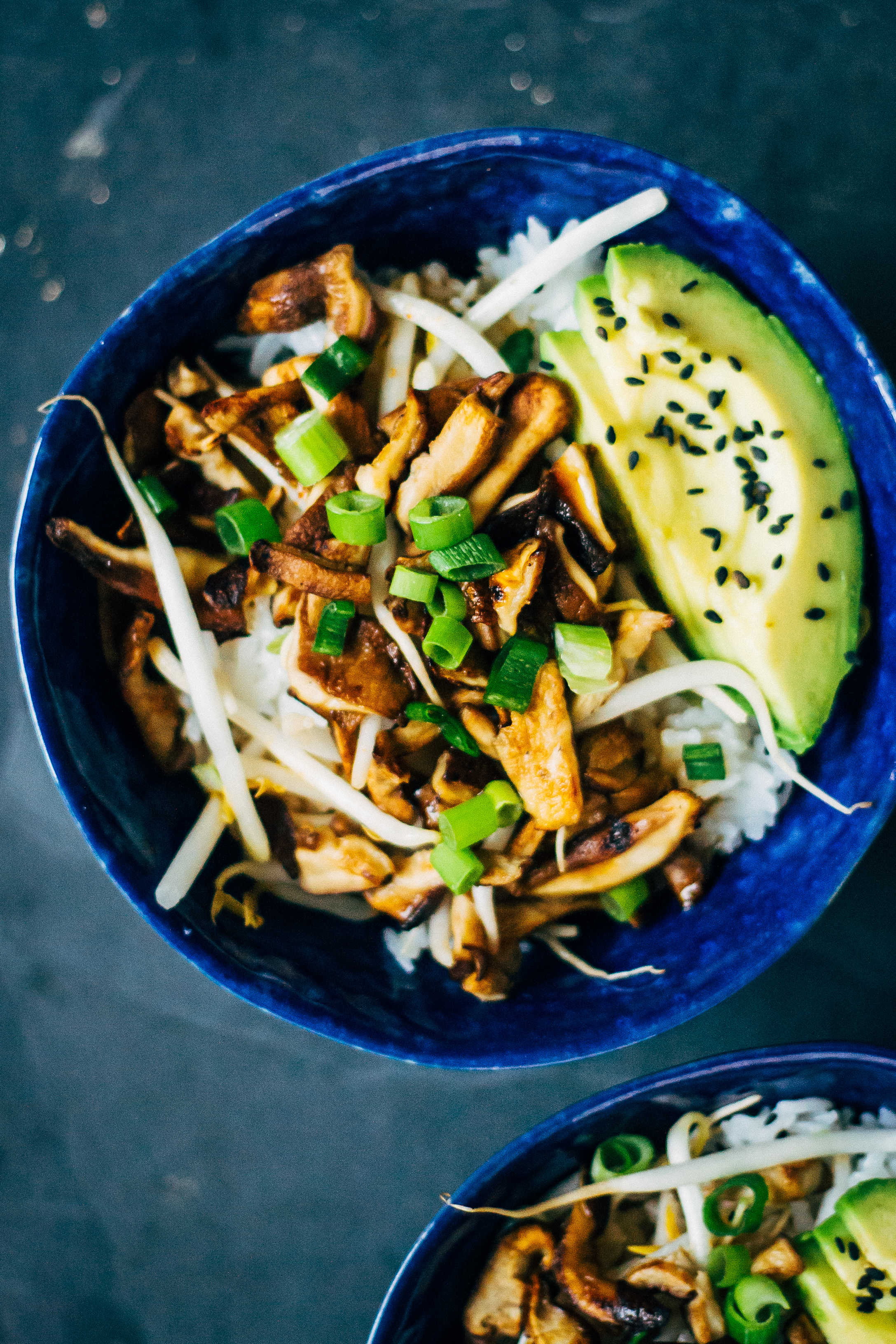 Vegan Shiitake Donburi | Well and Full | #vegan #plantbased #recipe