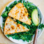 Kimchi Quesadillas | Well and Full | #vegan #plantbased #recipe
