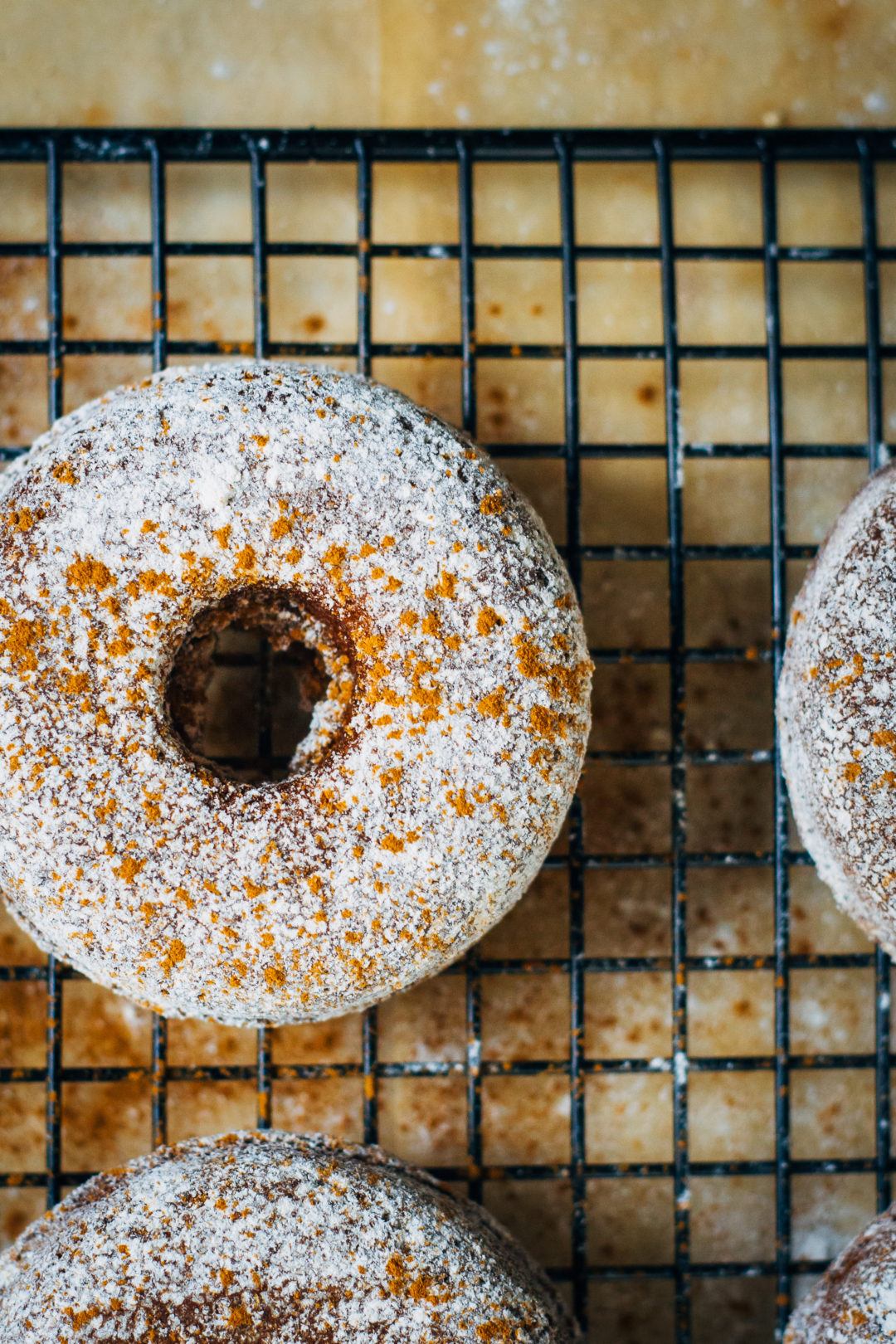Fluffy Vegan Apple Cider Donuts w/ Powdered Cinnamon Sugar Well and Full