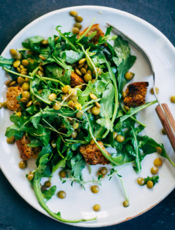 Lentil Panzanella w/ Herbed Thyme Dijon Dressing | Well and Full | #vegan #plantbased #recipe