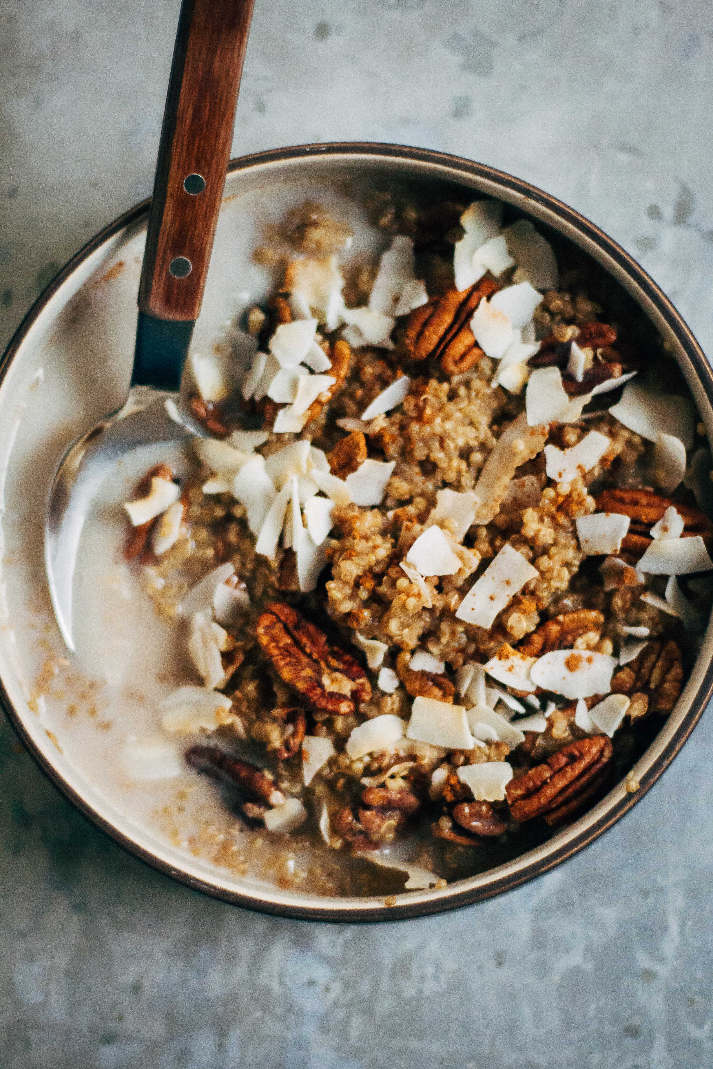 Breakfast Quinoa w/ Chai + Cinnamon | Well and Full | #breakfast #recipe