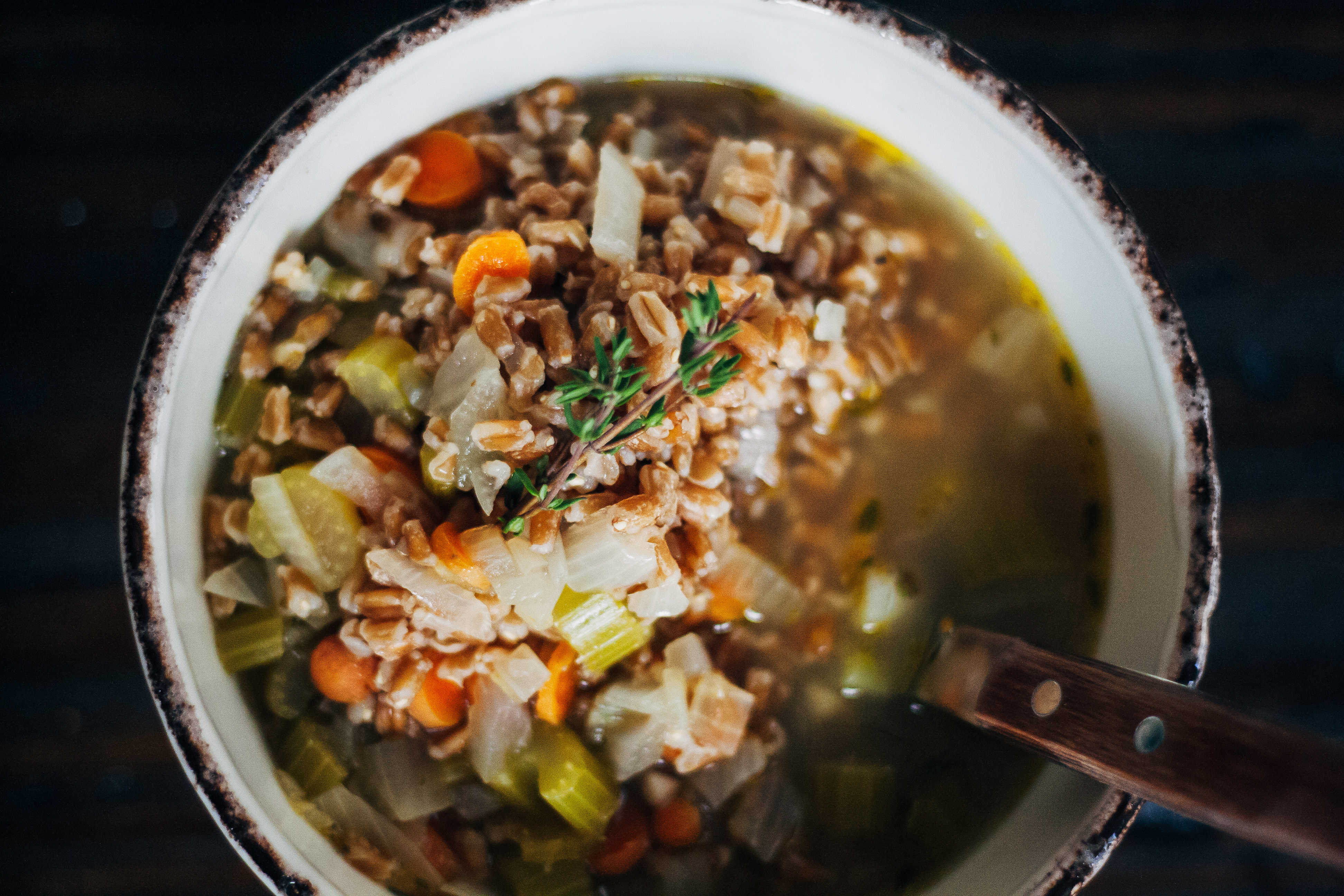 Rustic Vegetable Soup | Well and Full | #plantbased #recipe