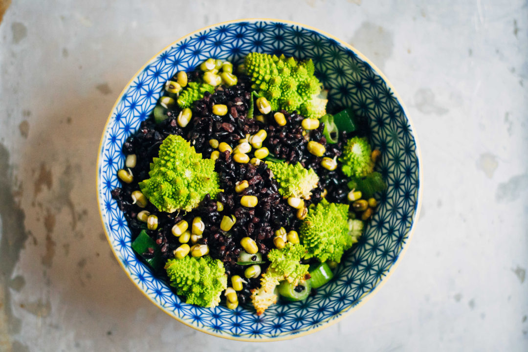 Black Rice + Romanesco Bowl | Well and Full