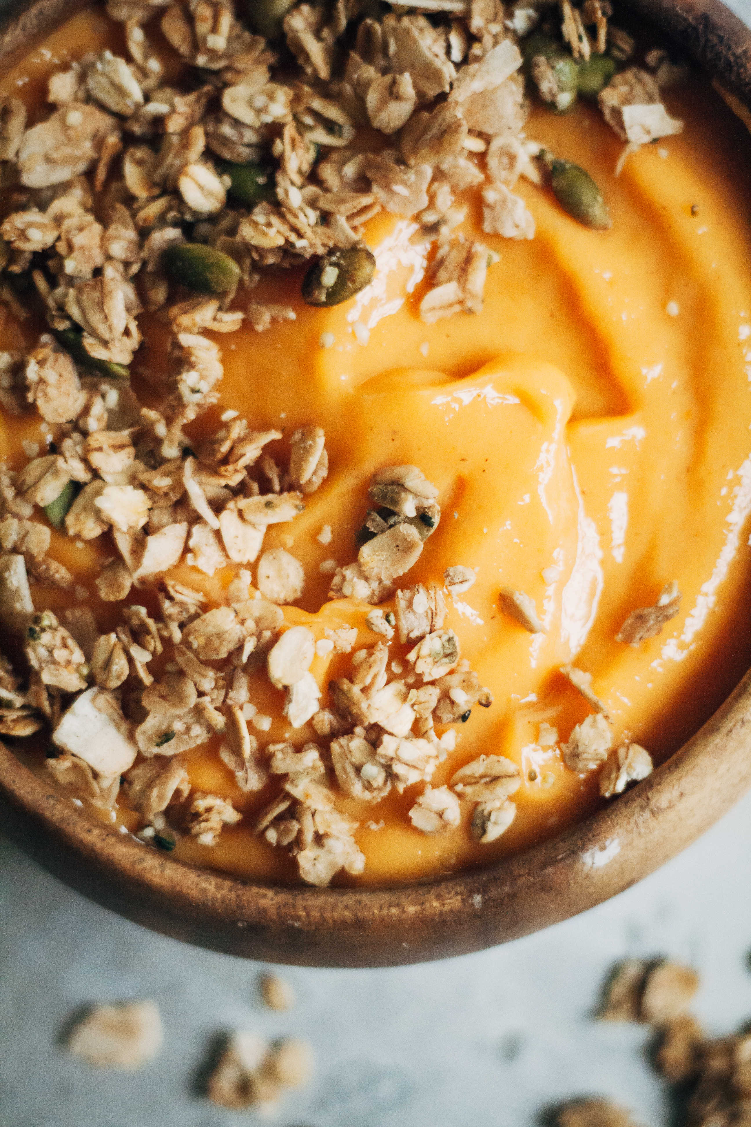 Persimmon Smoothie + Cinnamon Granola | Well and Full