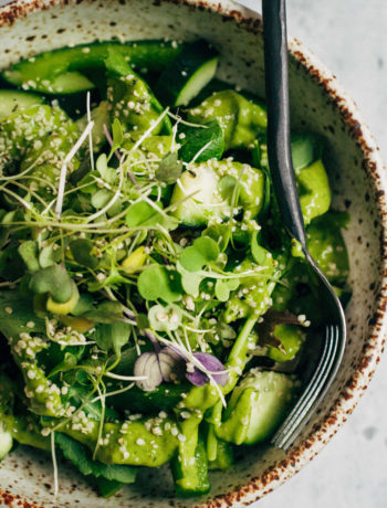Super Green Detox Salad | Well and Full | #vegan #detox