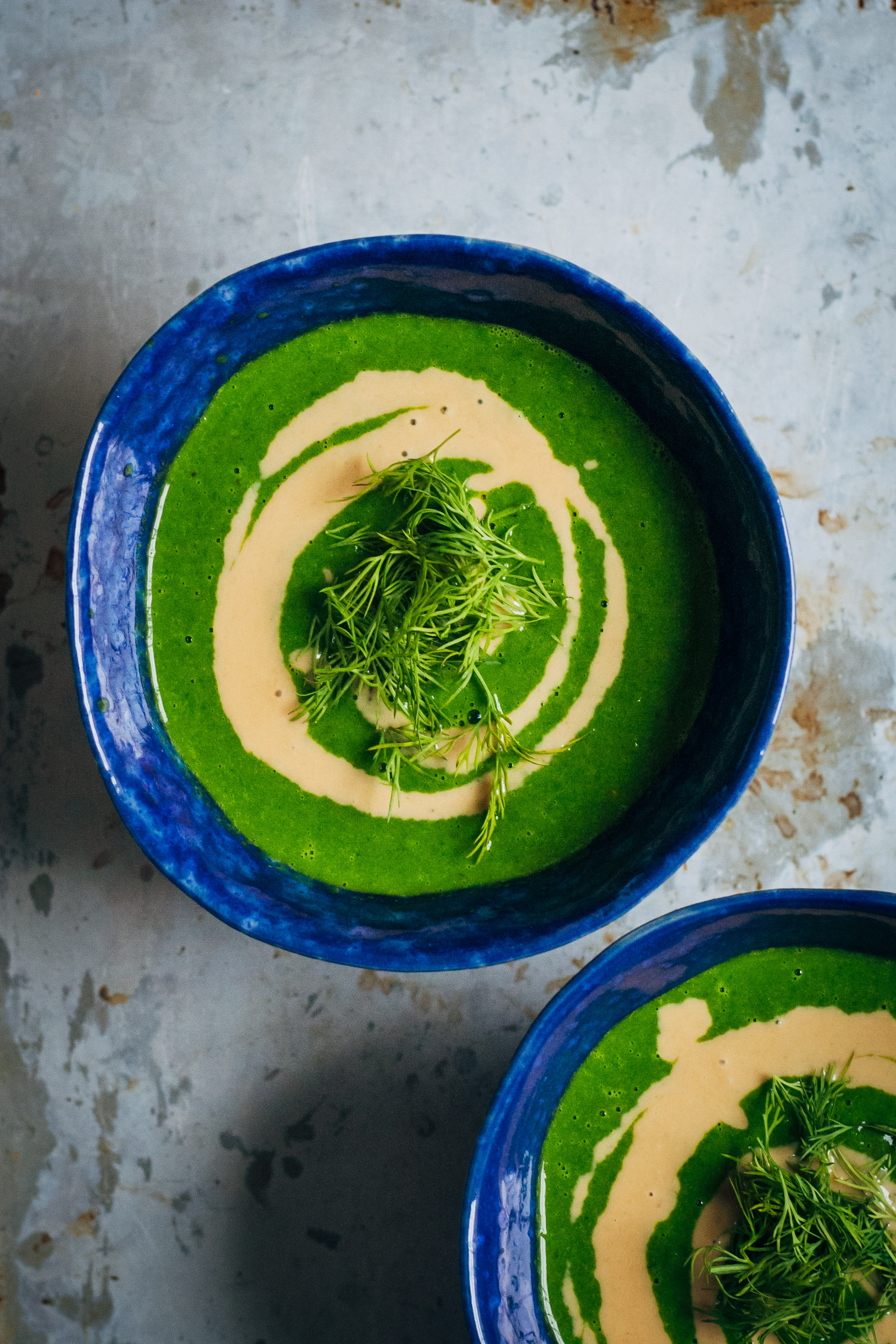 Alkalizing Green Spinach Soup | Well and Full | #vegan #recipe