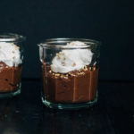 Raw Chocolate Pudding w/ Coconut Cream | Well and Full | #vegan #recipe