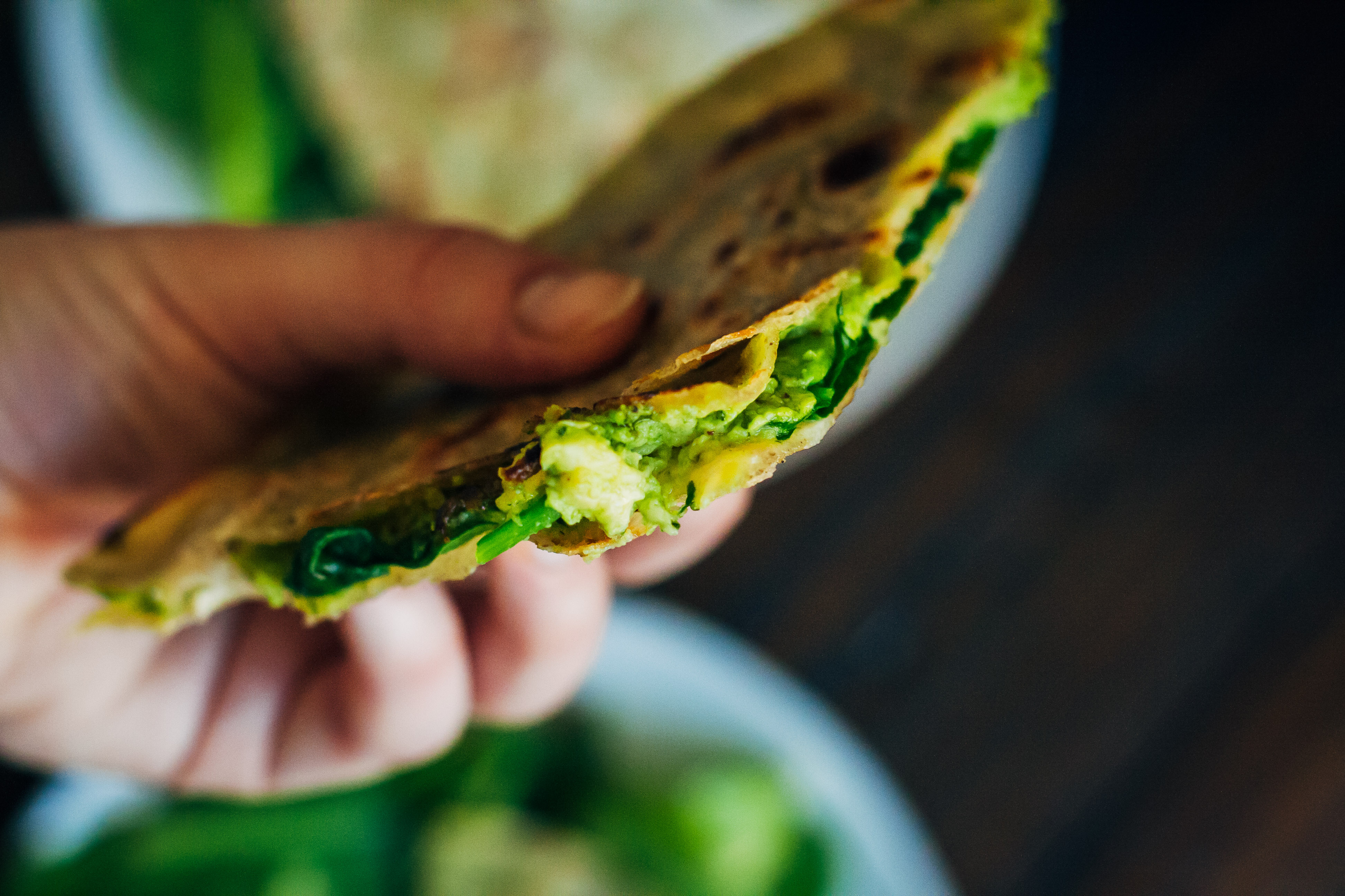 Green Goddess Quesadillas | Well and Full | #vegan #glutenfree #recipe