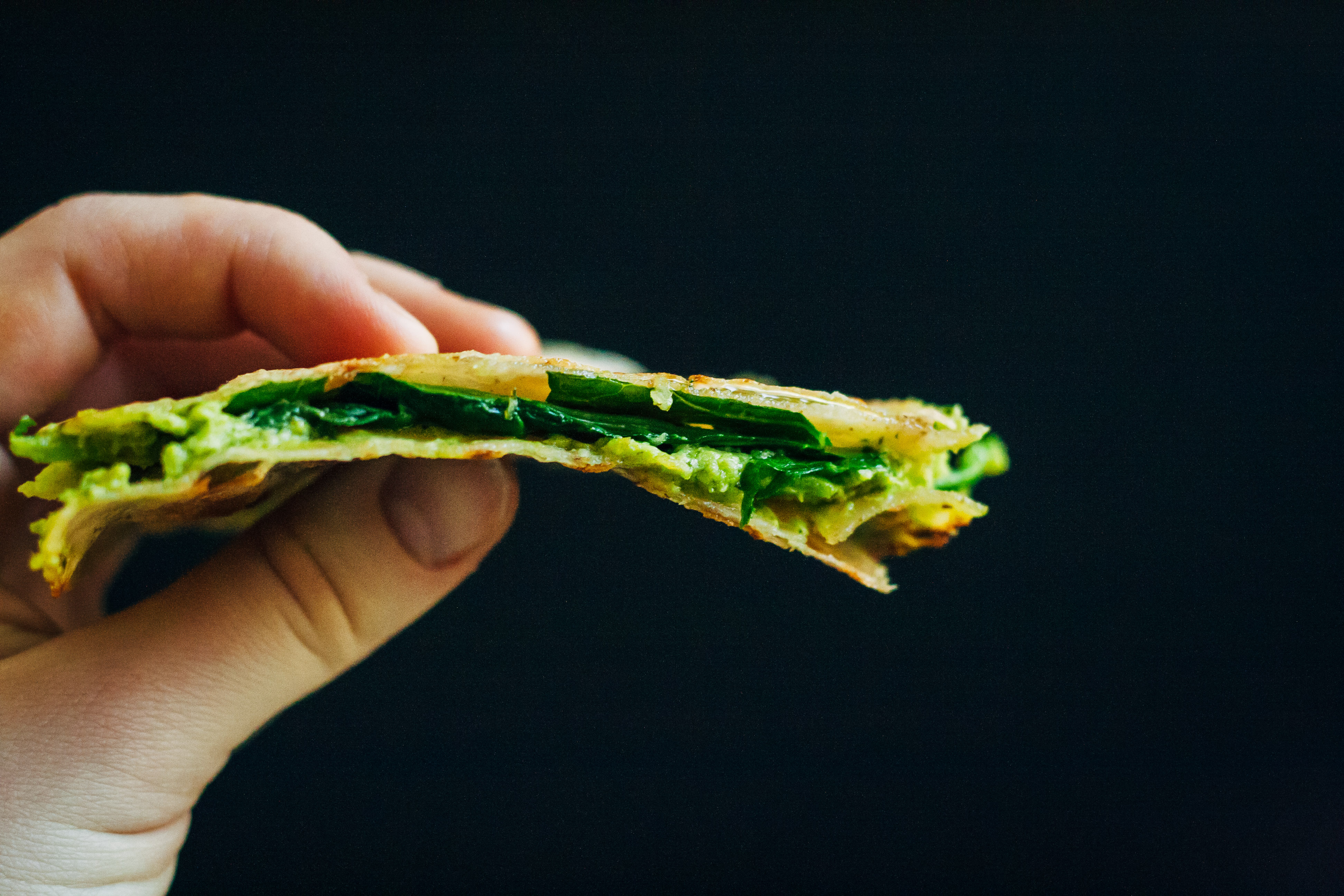 Green Goddess Quesadillas | Well and Full | #vegan #glutenfree #recipe