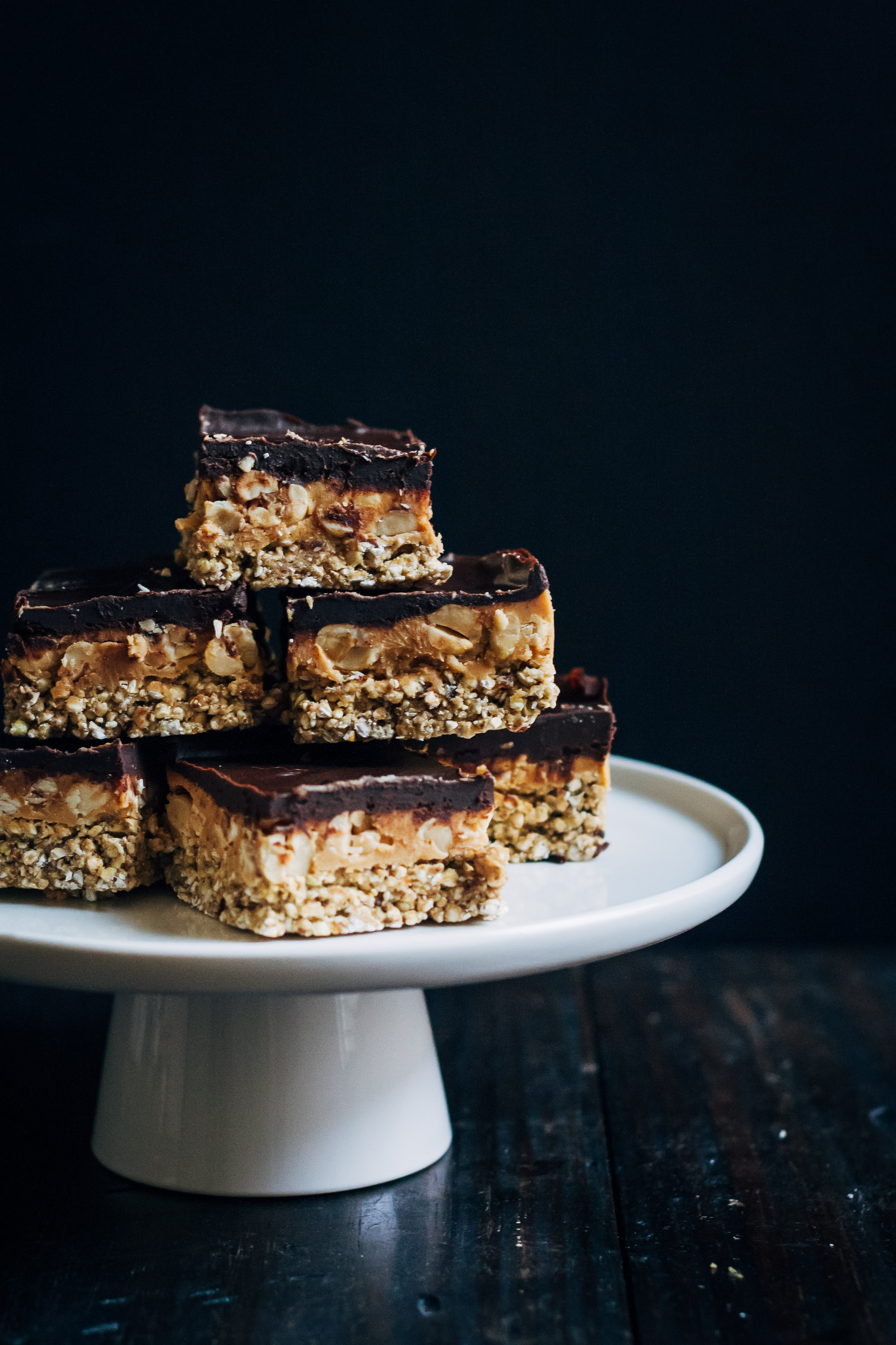 Raw Snickers Slice | Well and Full | #vegan #recipe