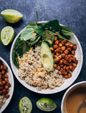 Barbecue Chickpea Rice Bowl | Well and Full | #vegan #recipe