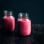 Raspberry Creamsicle Probiotic Smoothie | Well and Full |#vegan #probiotic #smoothie