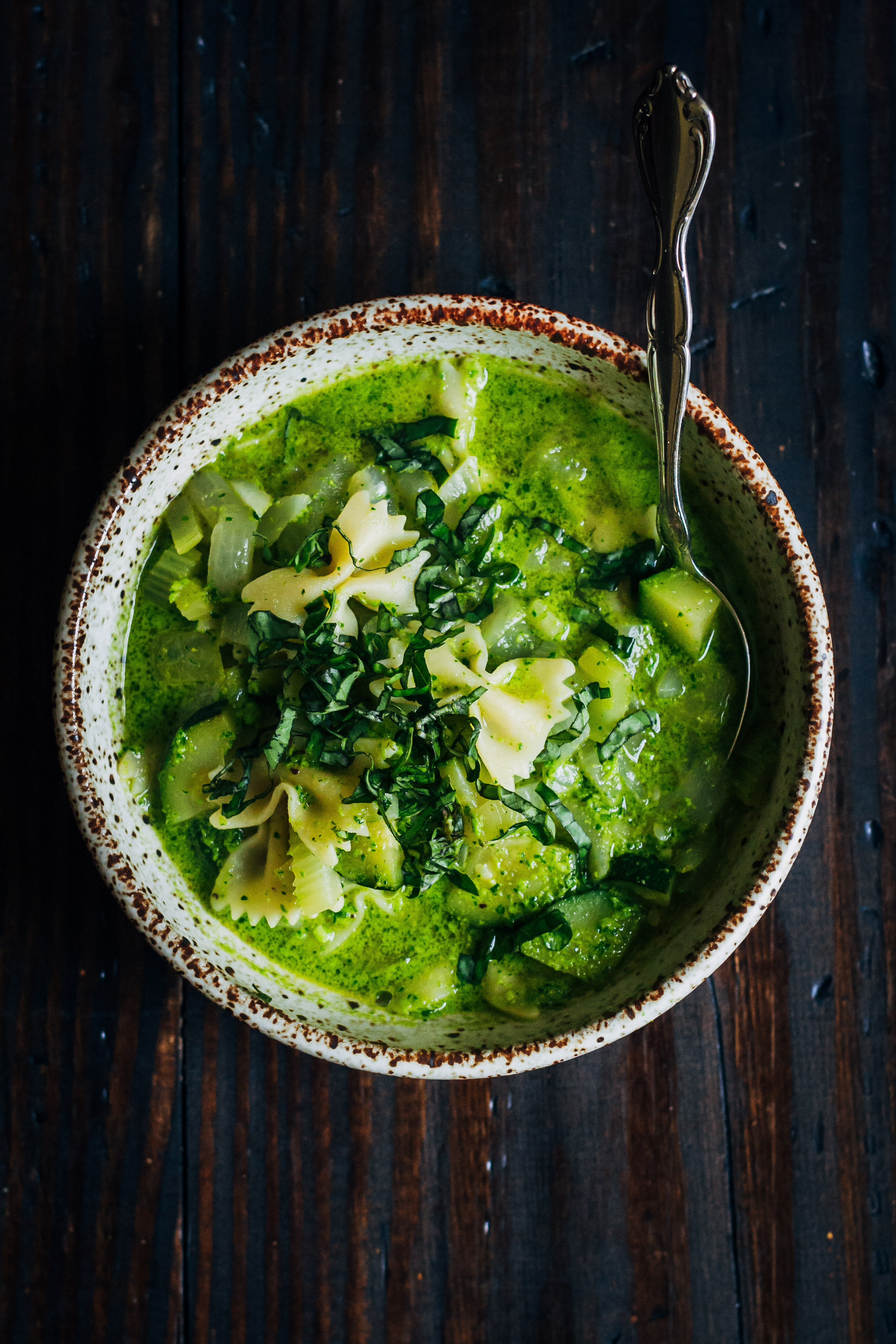 Green Pesto Vegetable Soup | Homemade Vegetable Soup Recipes