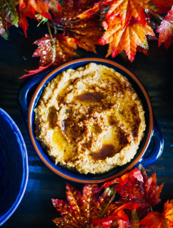 Spicy Chipotle Pumpkin Hummus | Well and Full