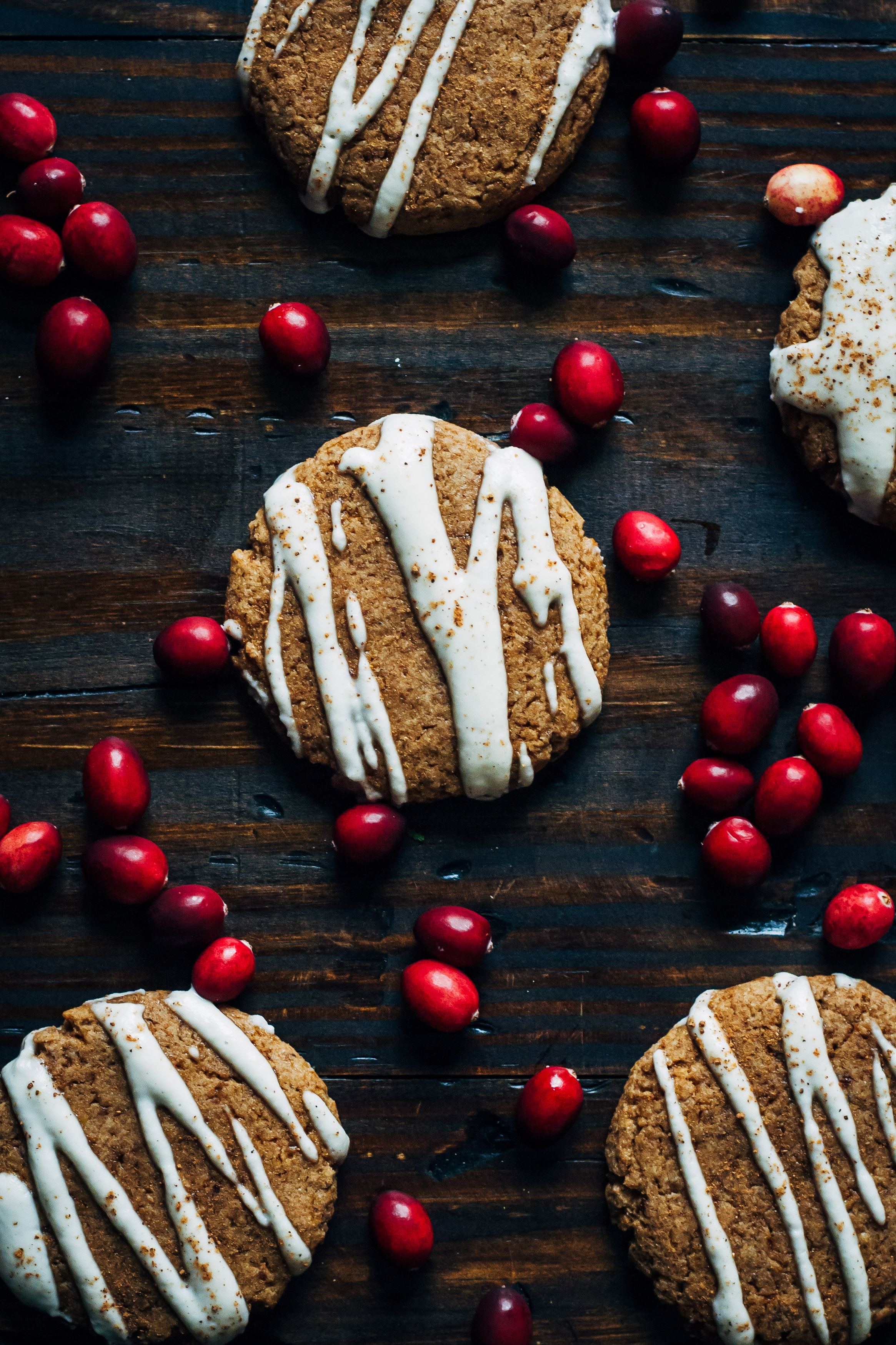 Spiced Vegan Christmas Cookies w/ Vanilla Almond Cream | Well and Full