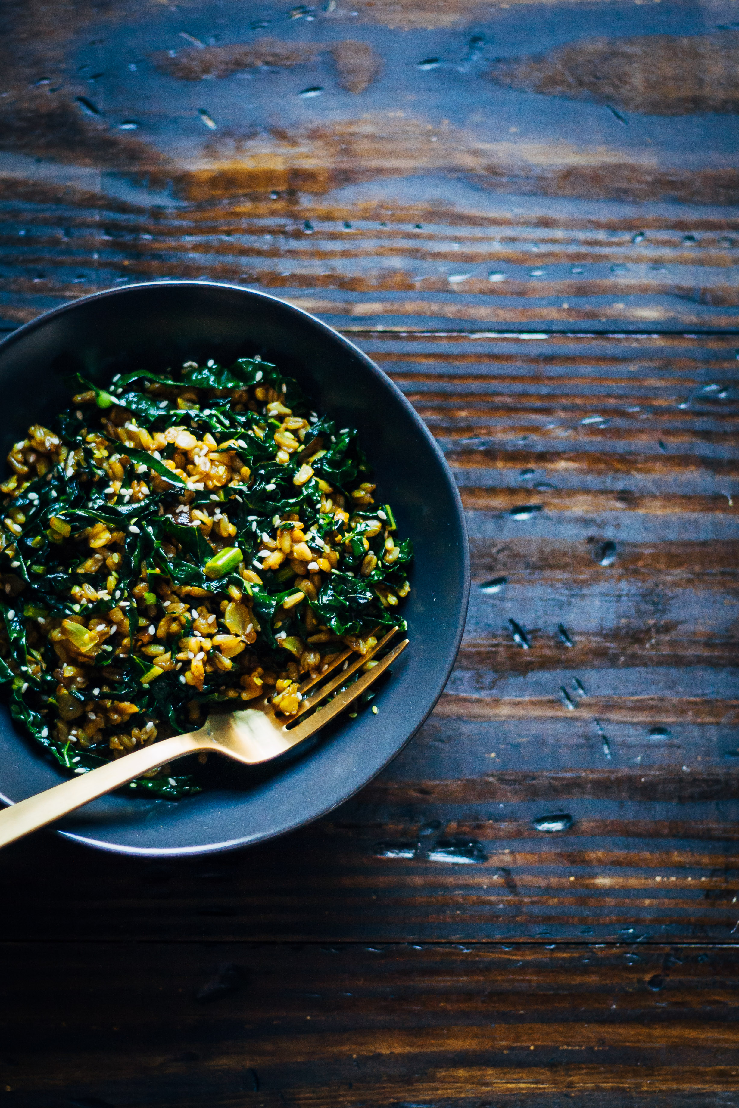 Kale Rice Bowl w/ Rice of the Prairies | Well and Full