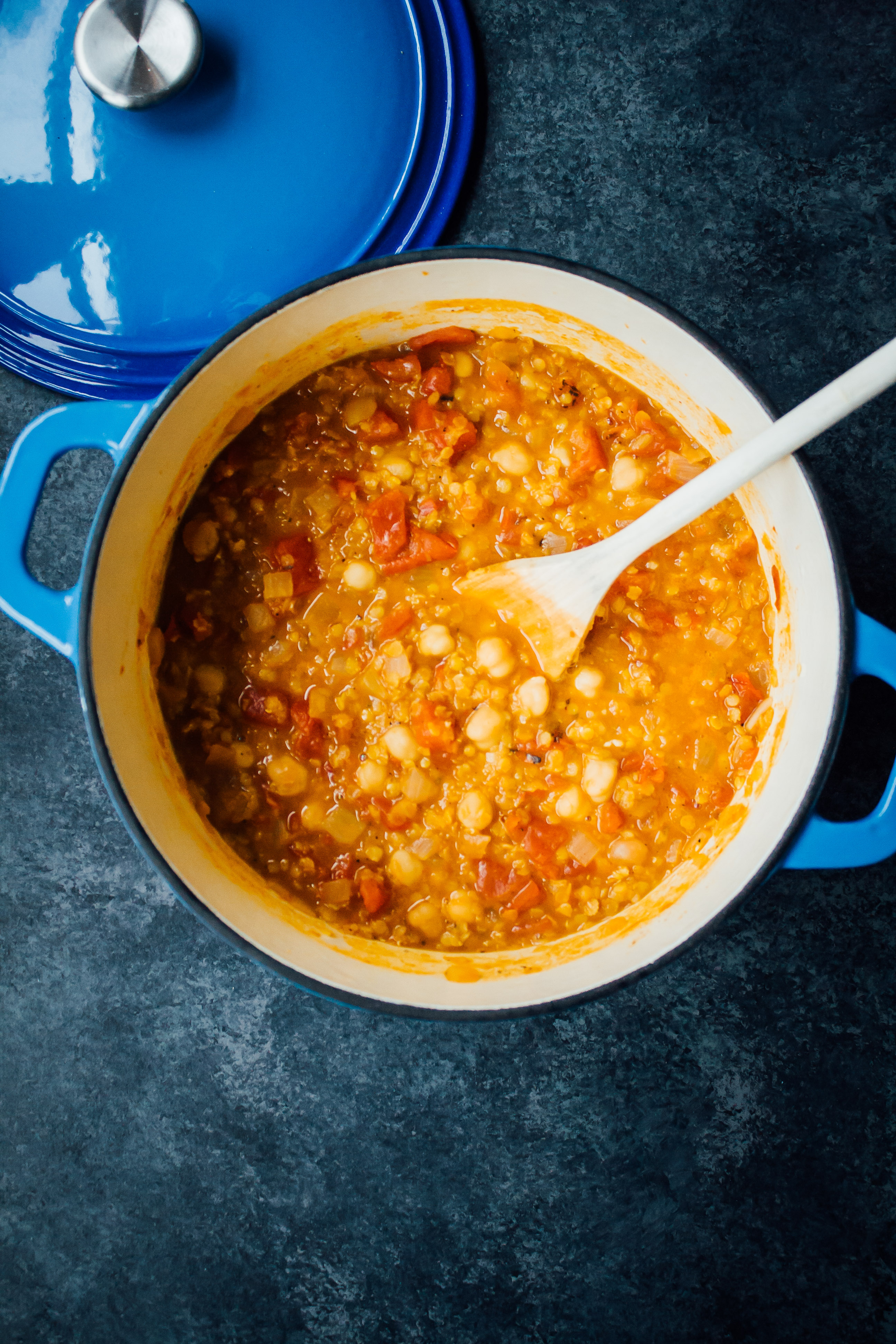 Moroccan Lentil Stew | Well and Full | #vegan #recipe