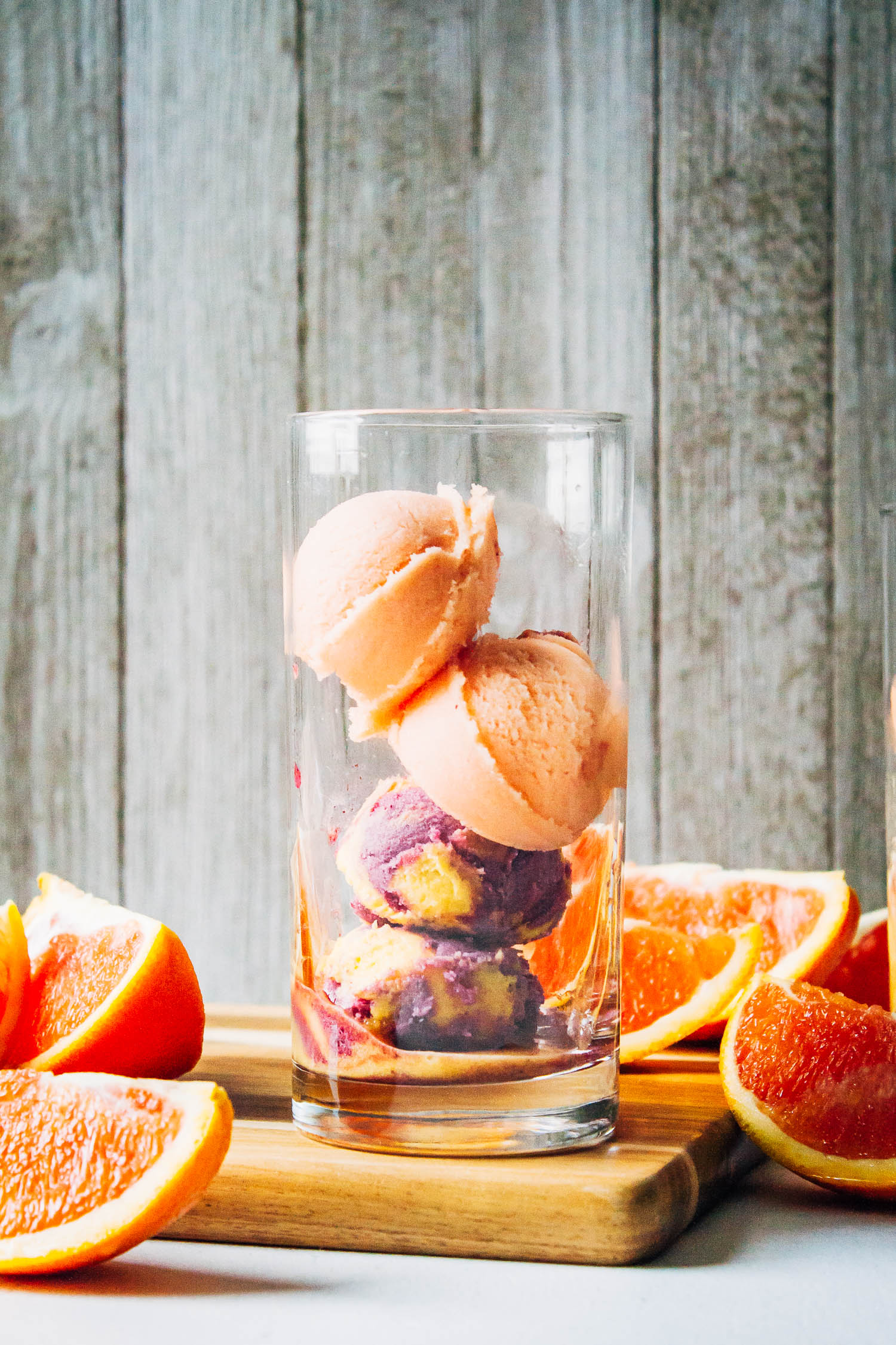 Kombucha Mimosa Floats | Well and Full | #healthy #vegan #recipe