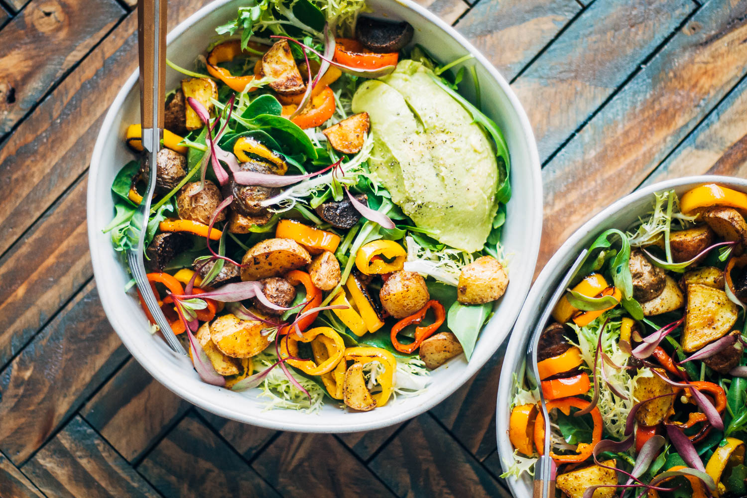 Vegan Guacamole Breakfast Bowl | Well and Full | #healthy #vegan #recipe