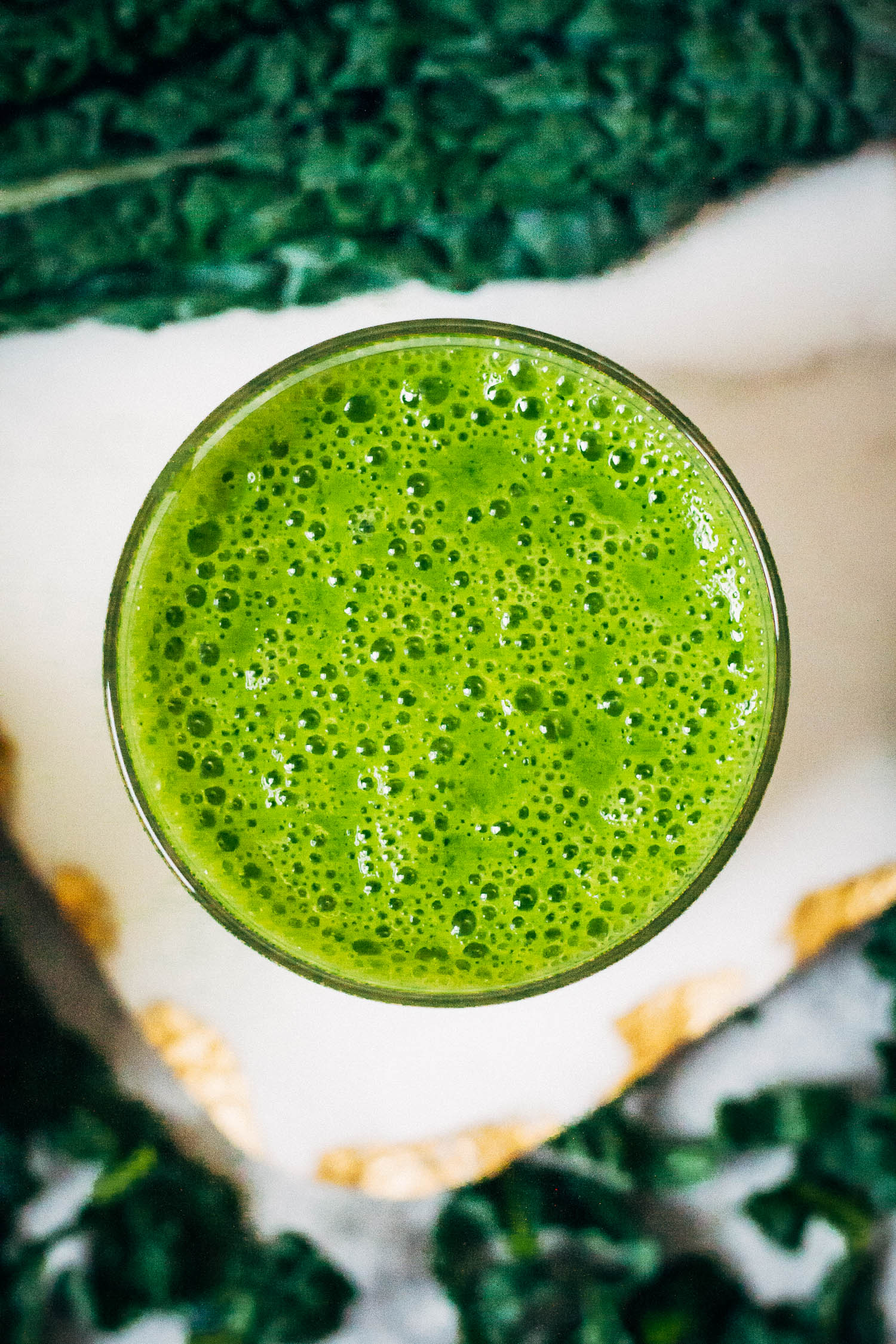 A Kale Pineapple Smoothie | Well and Full | #healthy #recipe