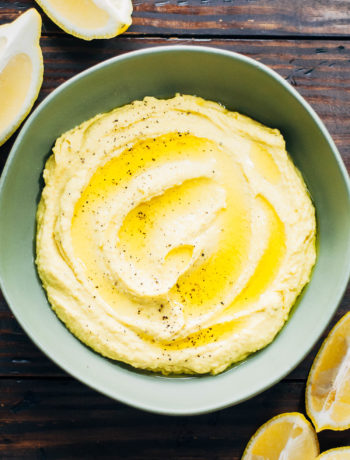 Lemon Garlic Hummus | Well and Full | #healthy #vegan #recipe