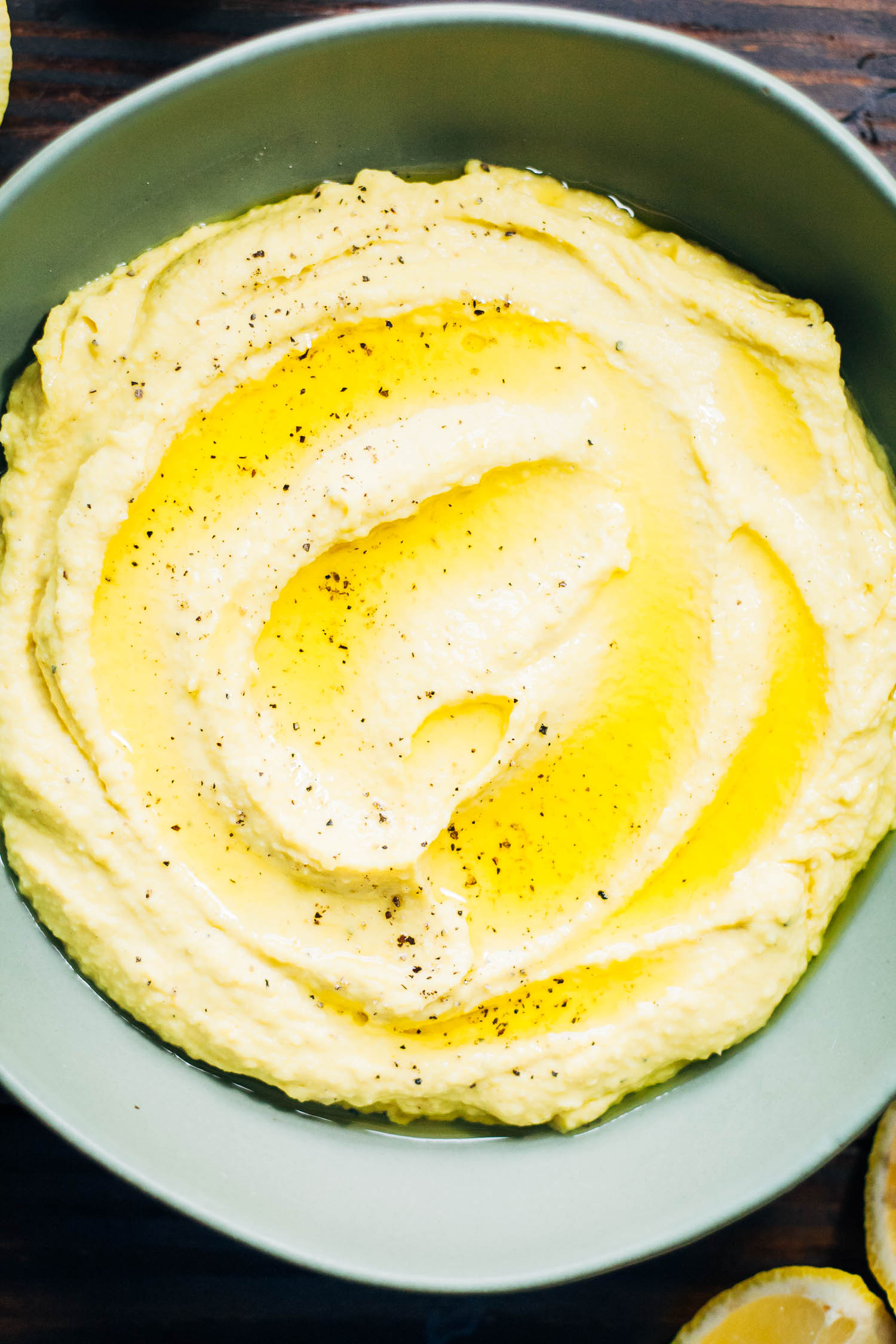 Lemon Garlic Hummus | Well and Full | #healthy #vegan #recipe