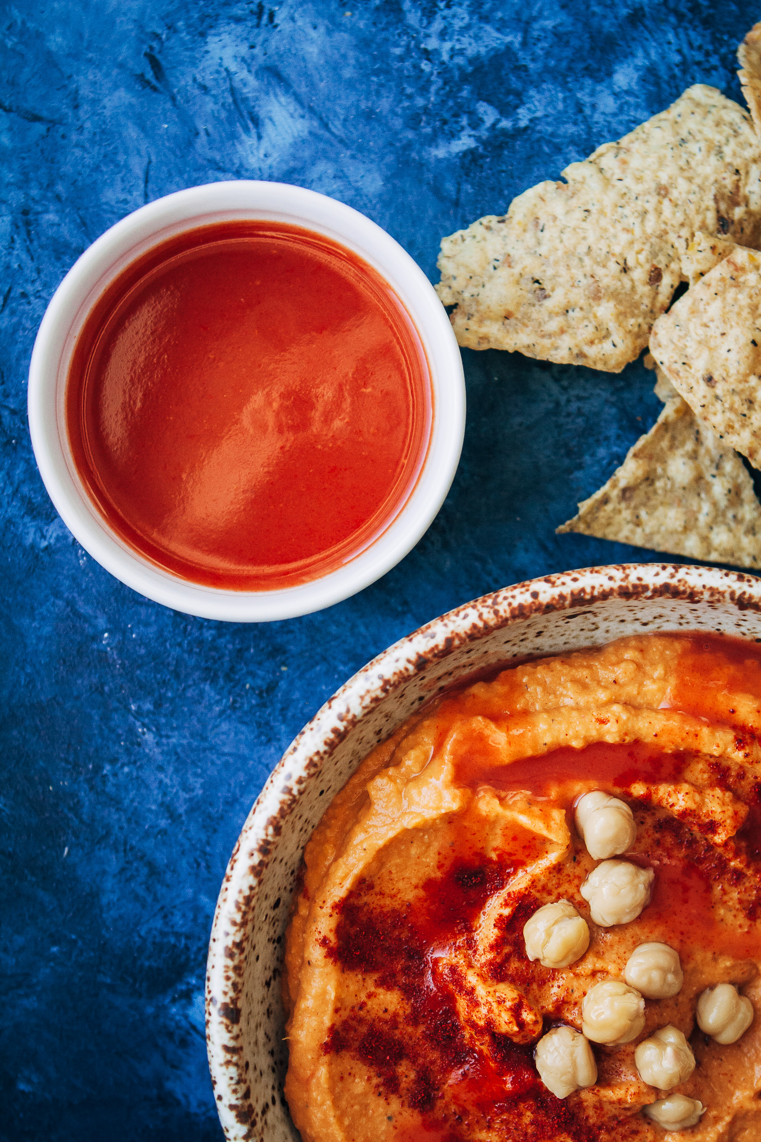 Spicy Vegan Buffalo Hummus | Well and Full | #plantbased #recipe