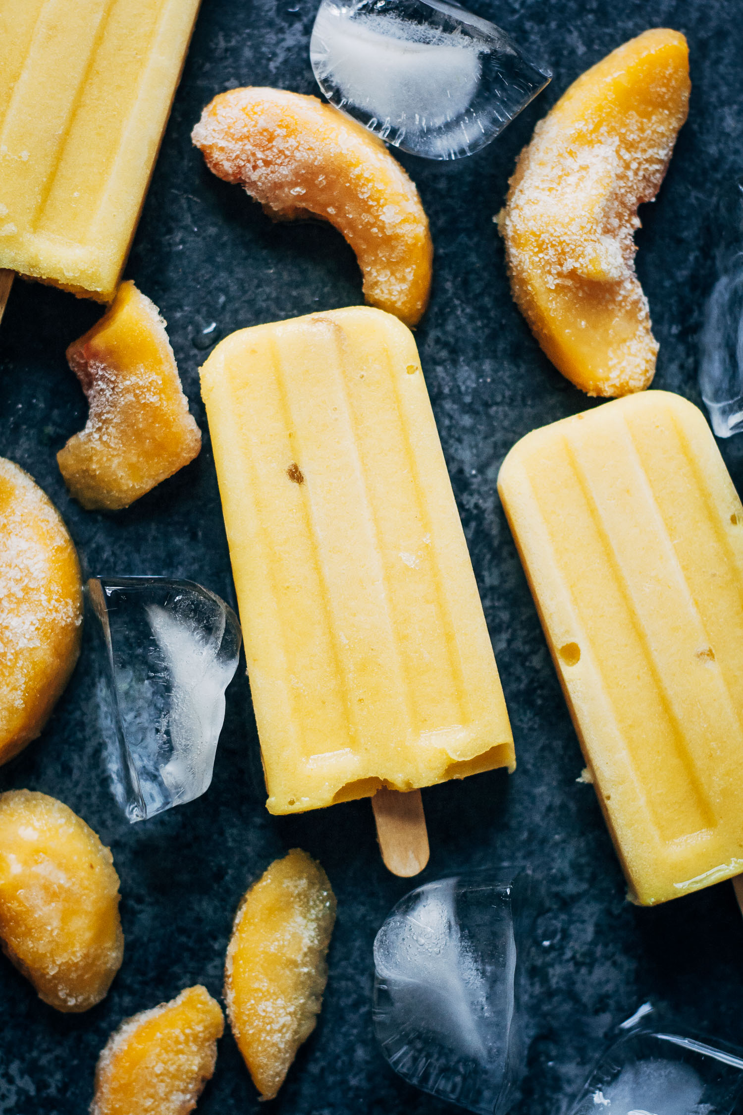Vegan Sunshine Popsicles | Well and Full | #healthy #summer #recipe