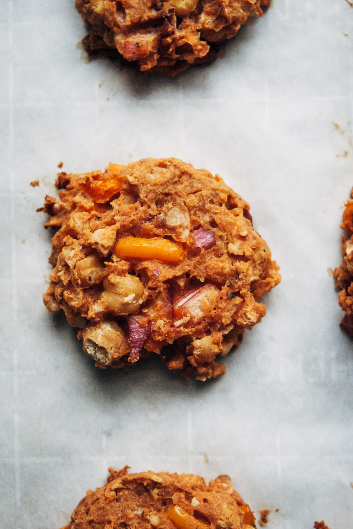 Vegan Buffalo Chickpea Fritters | Well and Full | #vegan #recipe