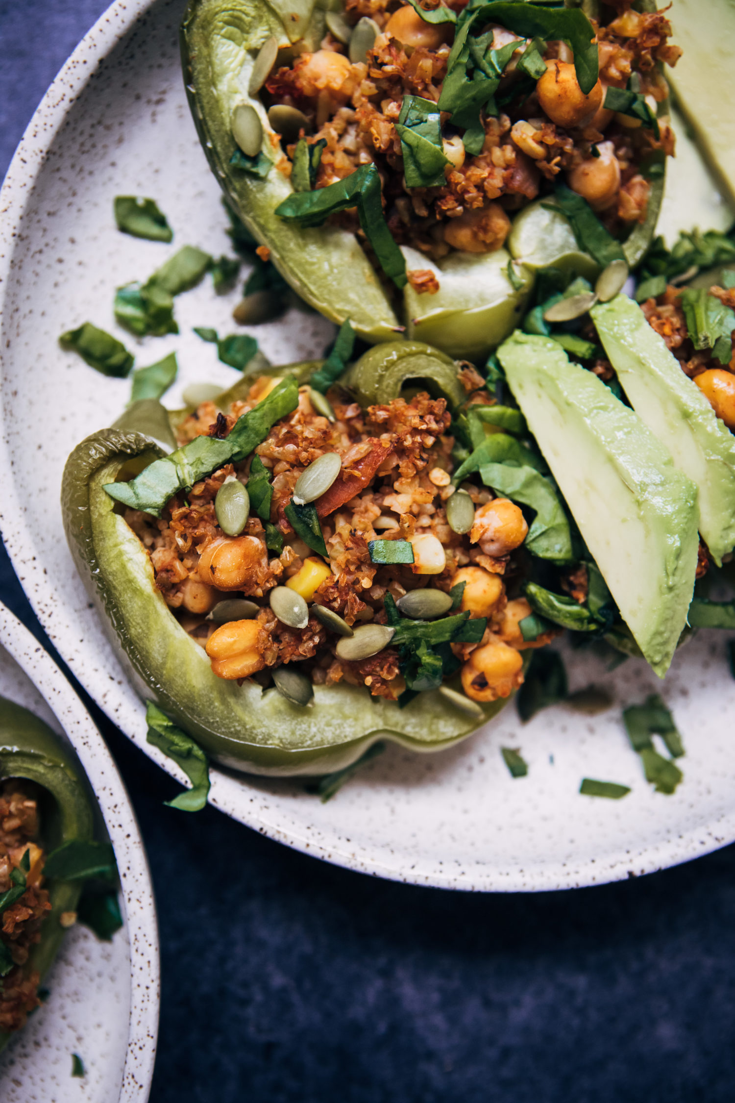 Vegan Stuffed Peppers | Well and Full | #plantbased #recipe