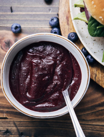Vegan Blueberry Ketchup | Well and Full | #vegan #recipe