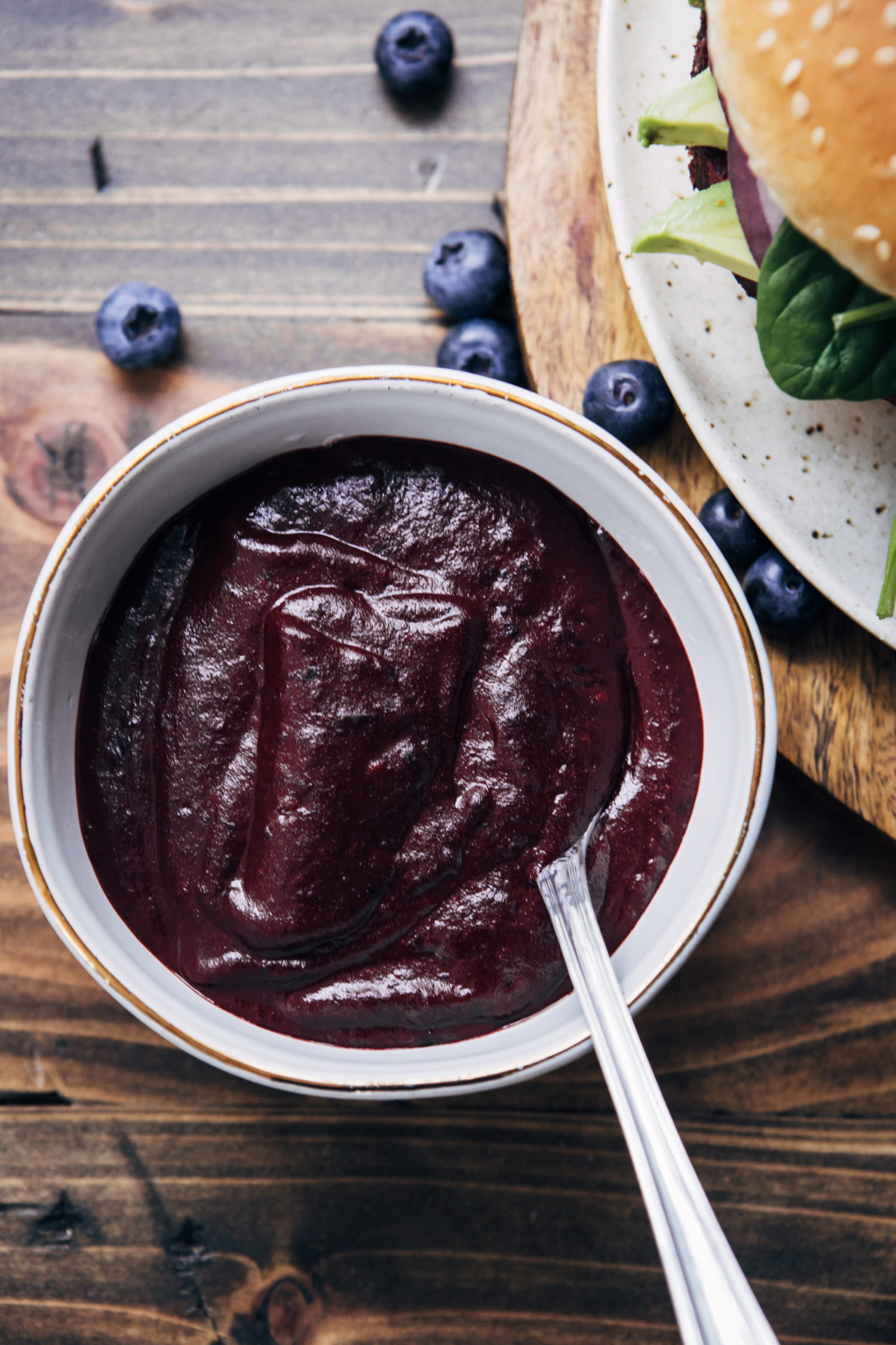 Vegan Blueberry Ketchup | Well and Full | #vegan #recipe