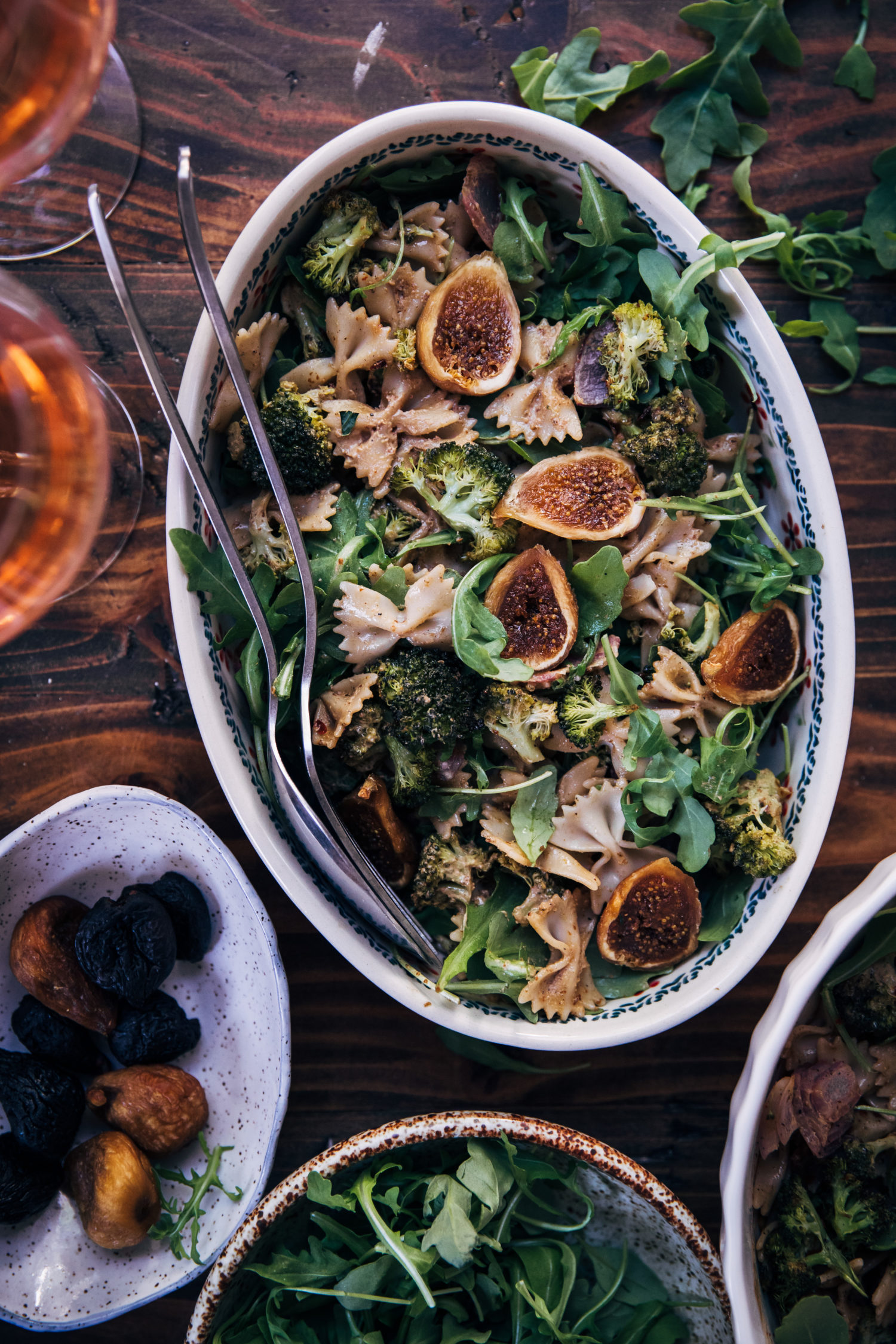 Balsamic Fig Pasta Salad | Well and Full | #vegan #pasta #recipe