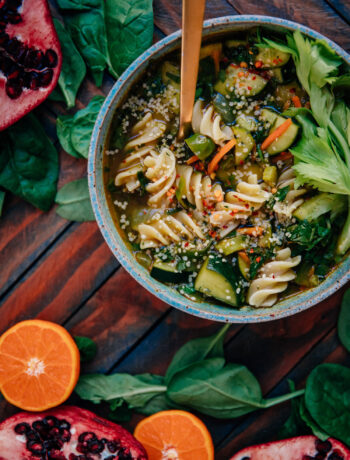 Vegan Superfood Soup | Well and Full | #vegan #healthy #recipe