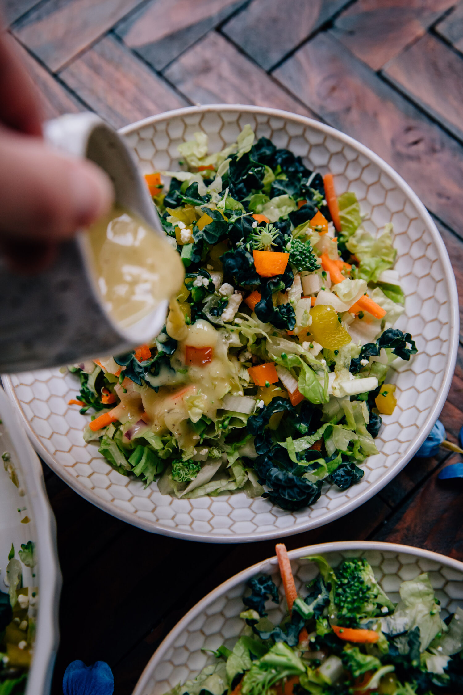 Kale Crunch Salad | Well and Full | #recipe #vegetarian