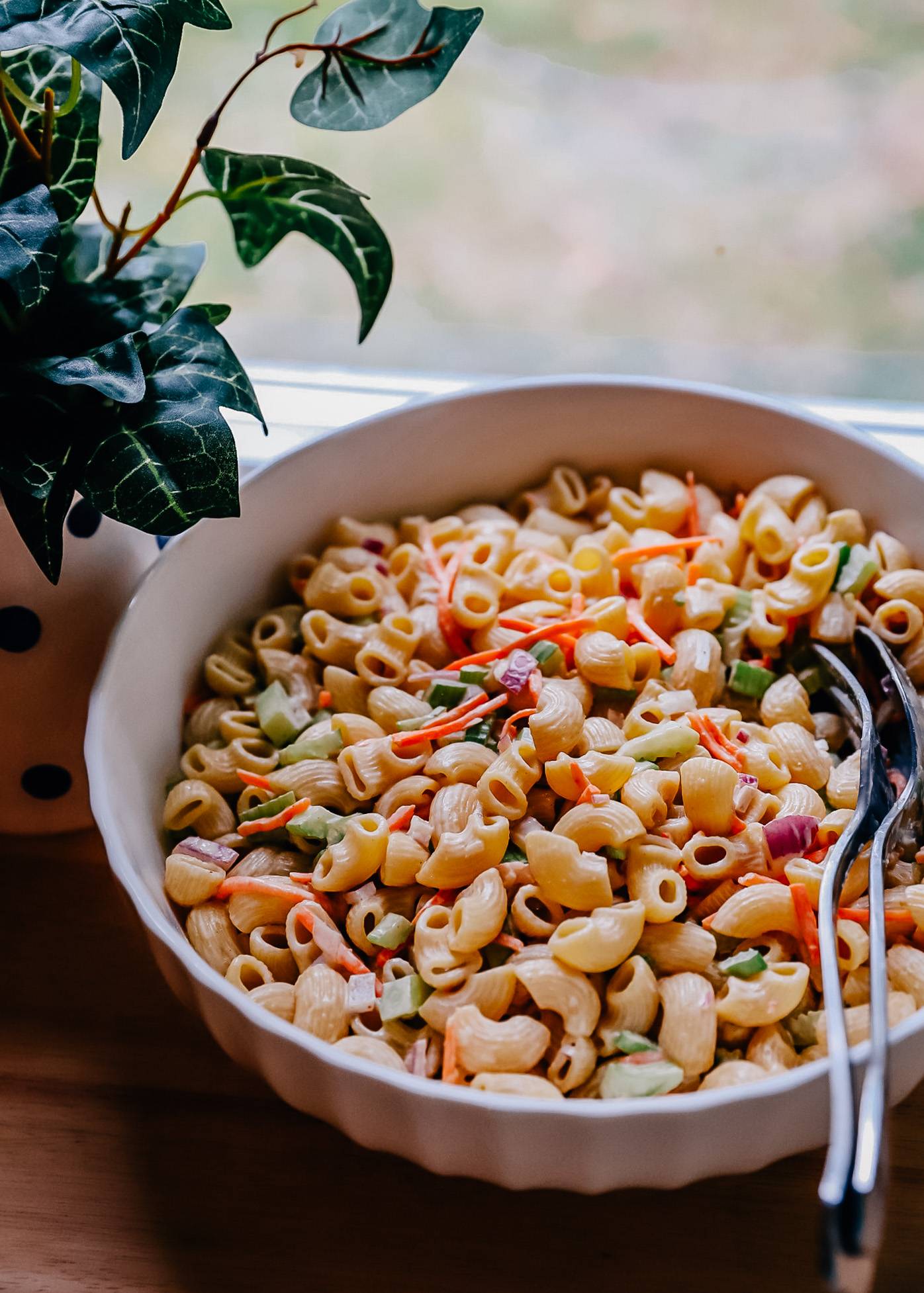 Classic Macaroni Salad (But Better) | Well and Full | #pasta #recipe