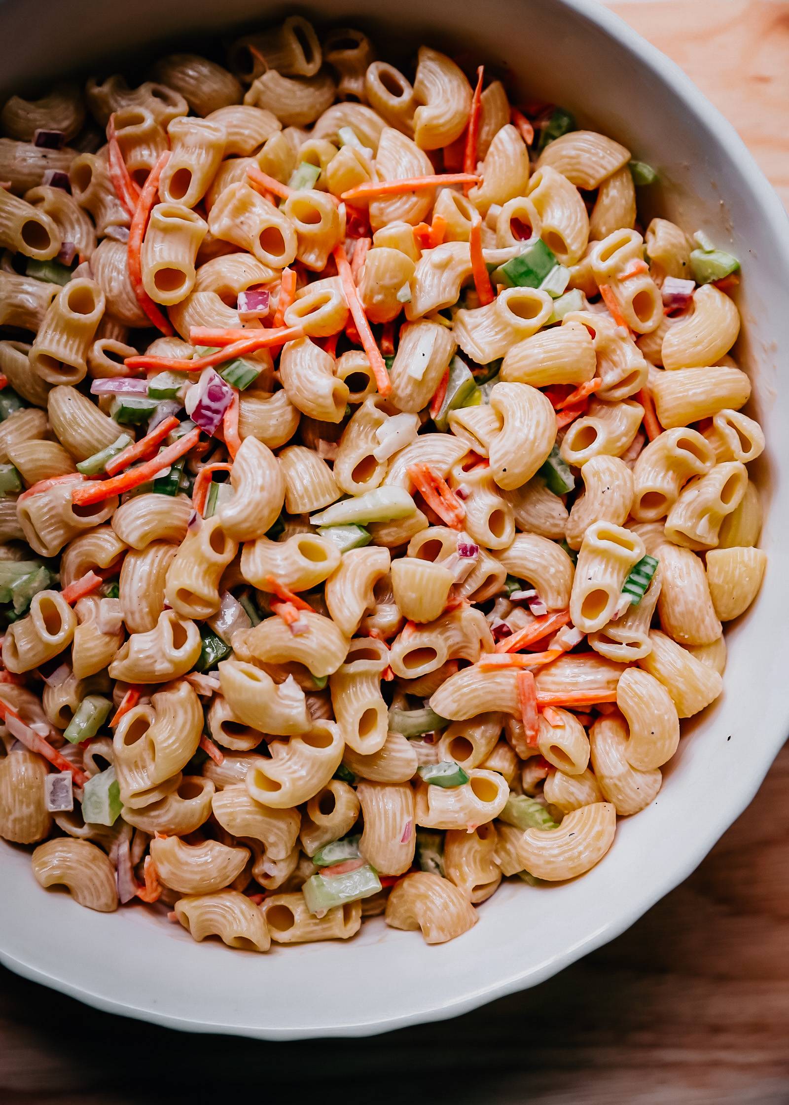 Classic Macaroni Salad (But Better) | Well and Full | #pasta #recipe
