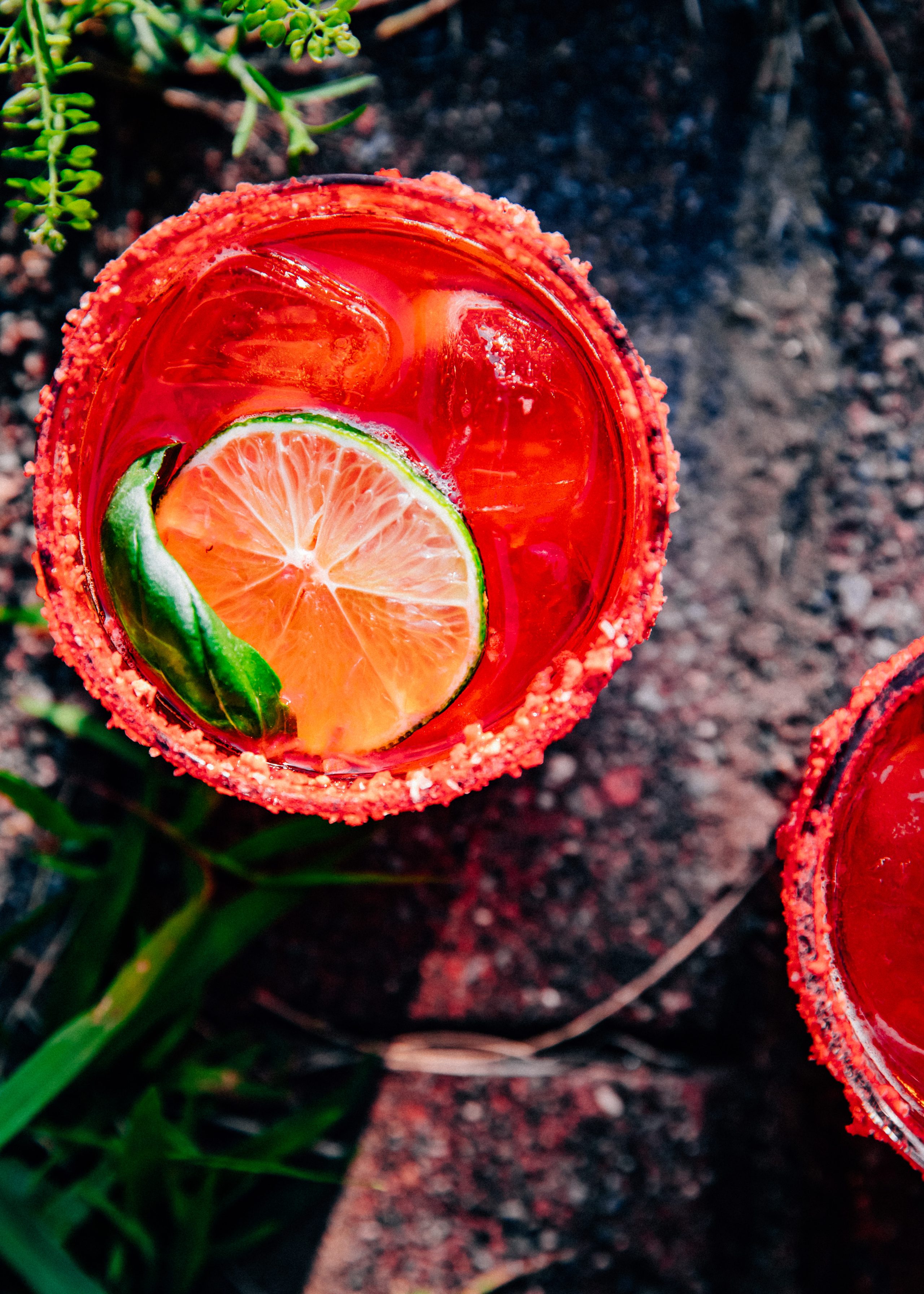 Strawberry Basil Margaritas | Well and Full | #summer #recipe #cocktail