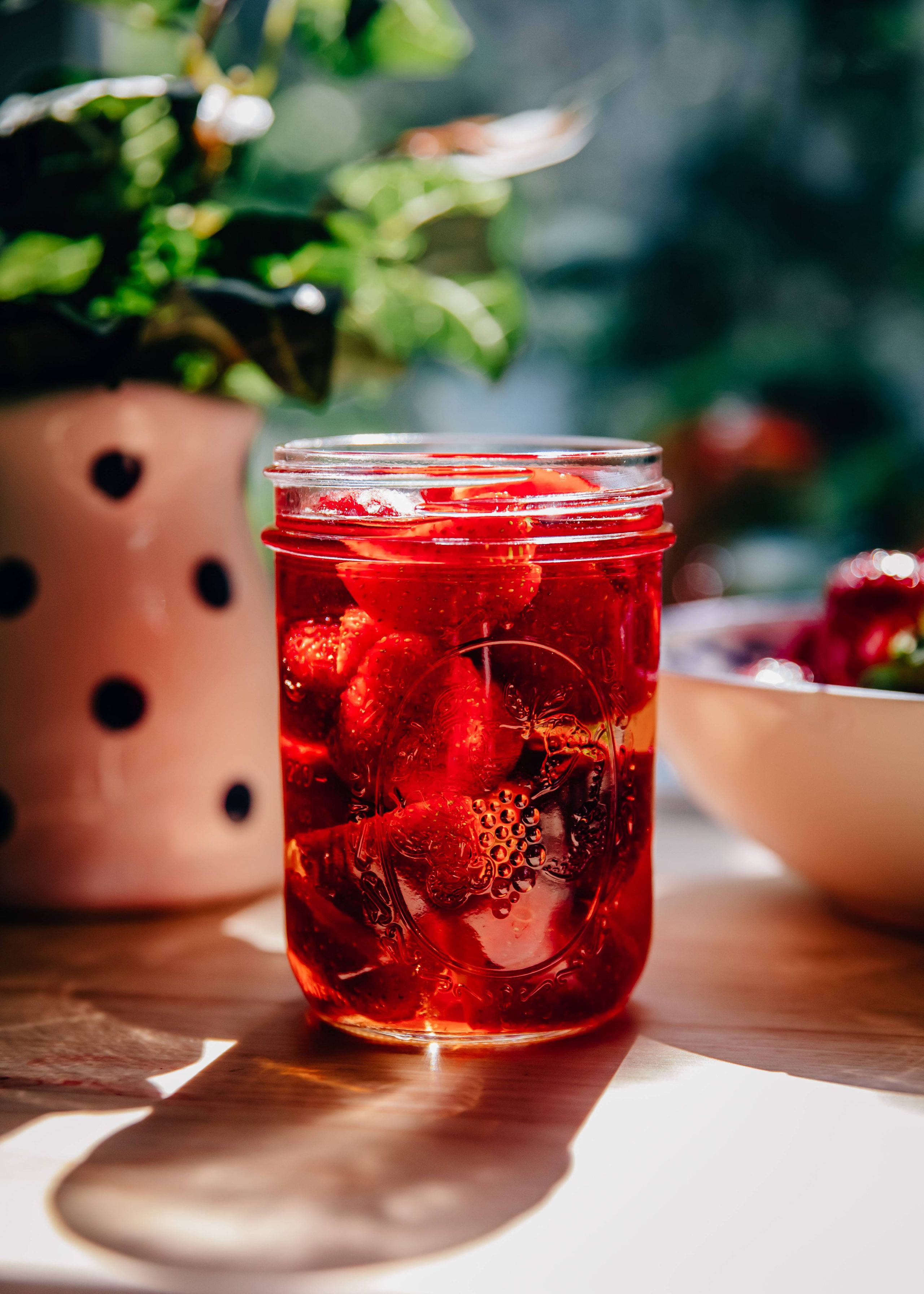Strawberry Vinegar | Well and Full | #recipe #summer