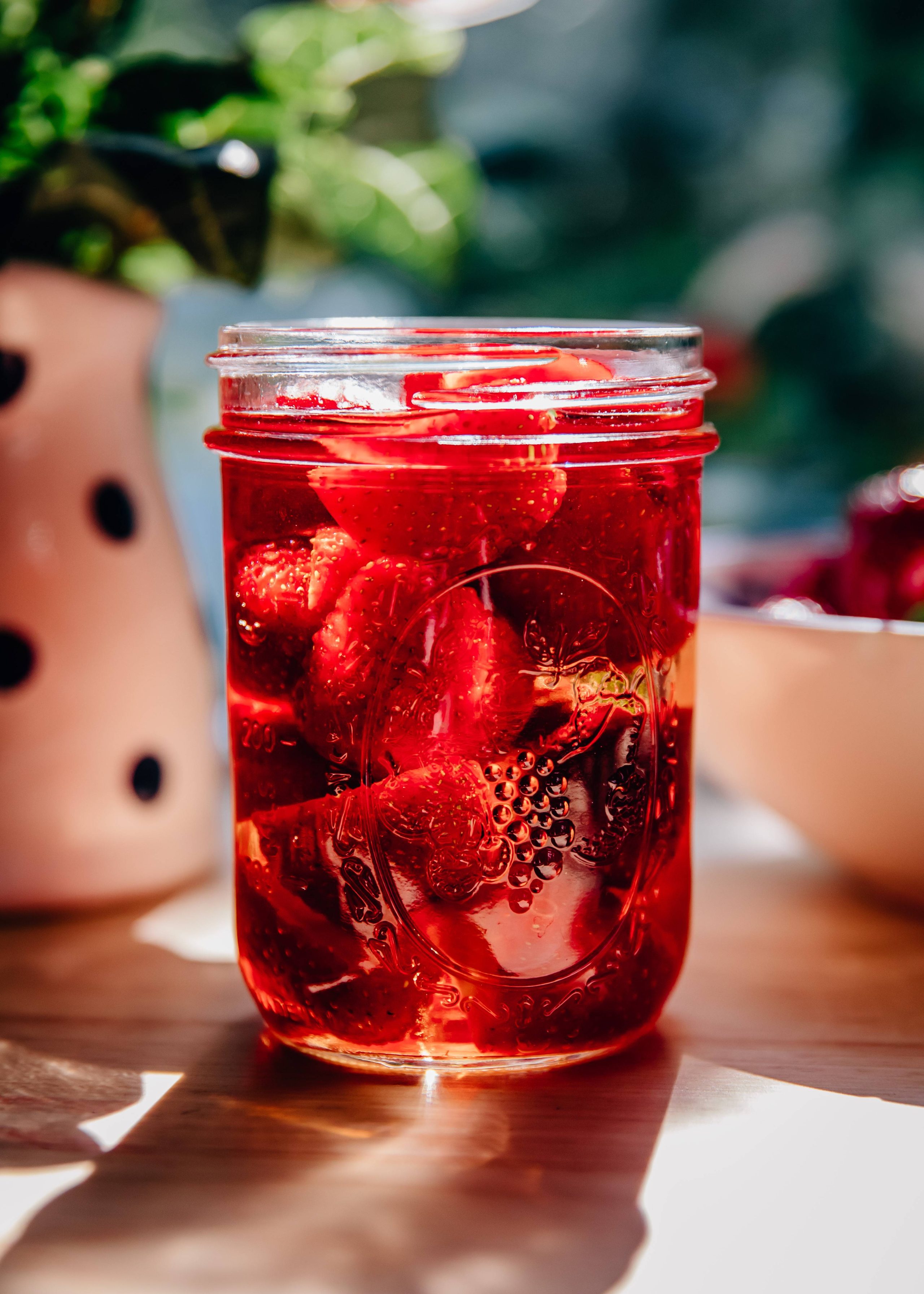 Strawberry Vinegar | Well and Full | #recipe #summer