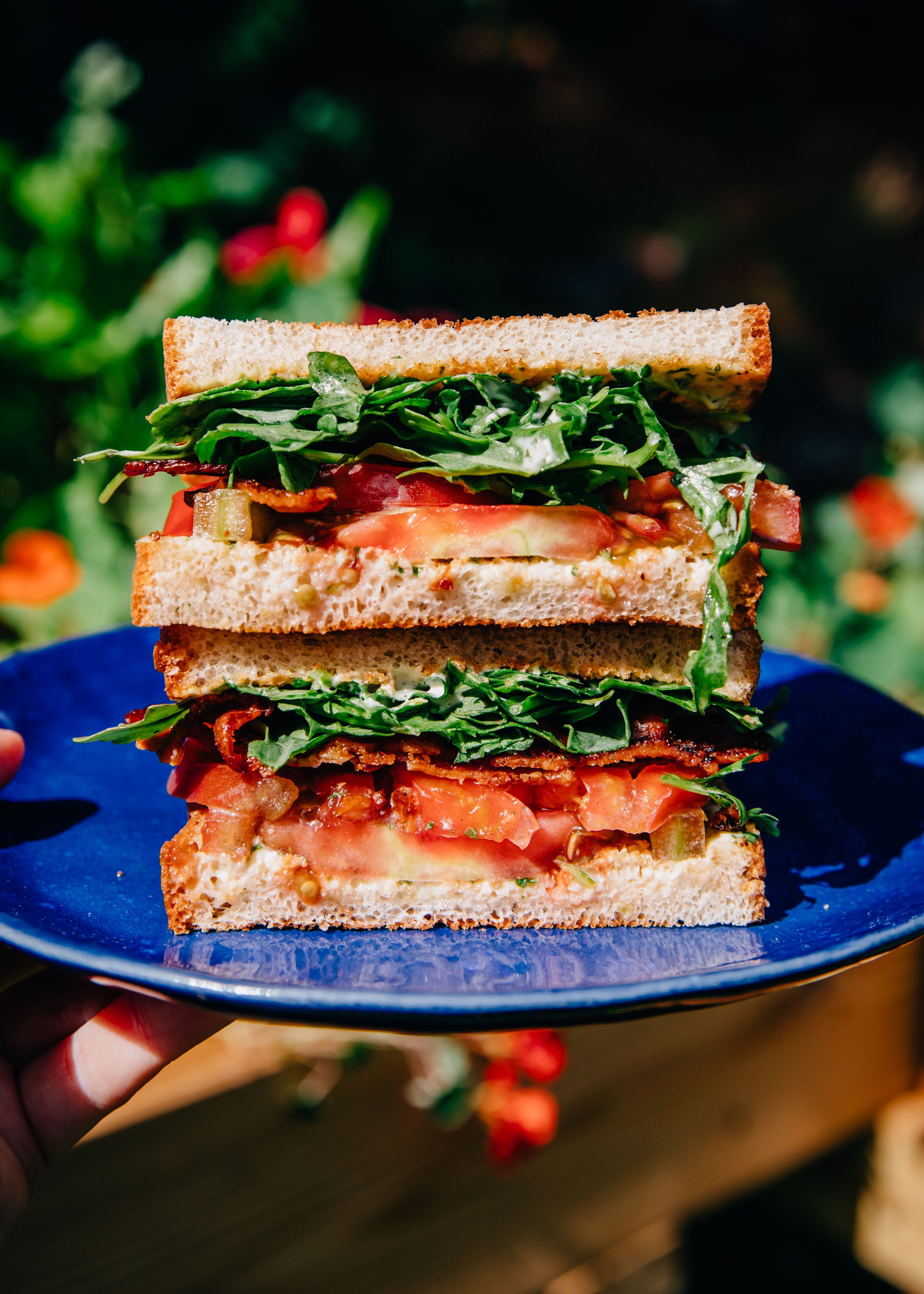 Heirloom Tomato BLT | Well and Full | #summer #recipe #seasonal
