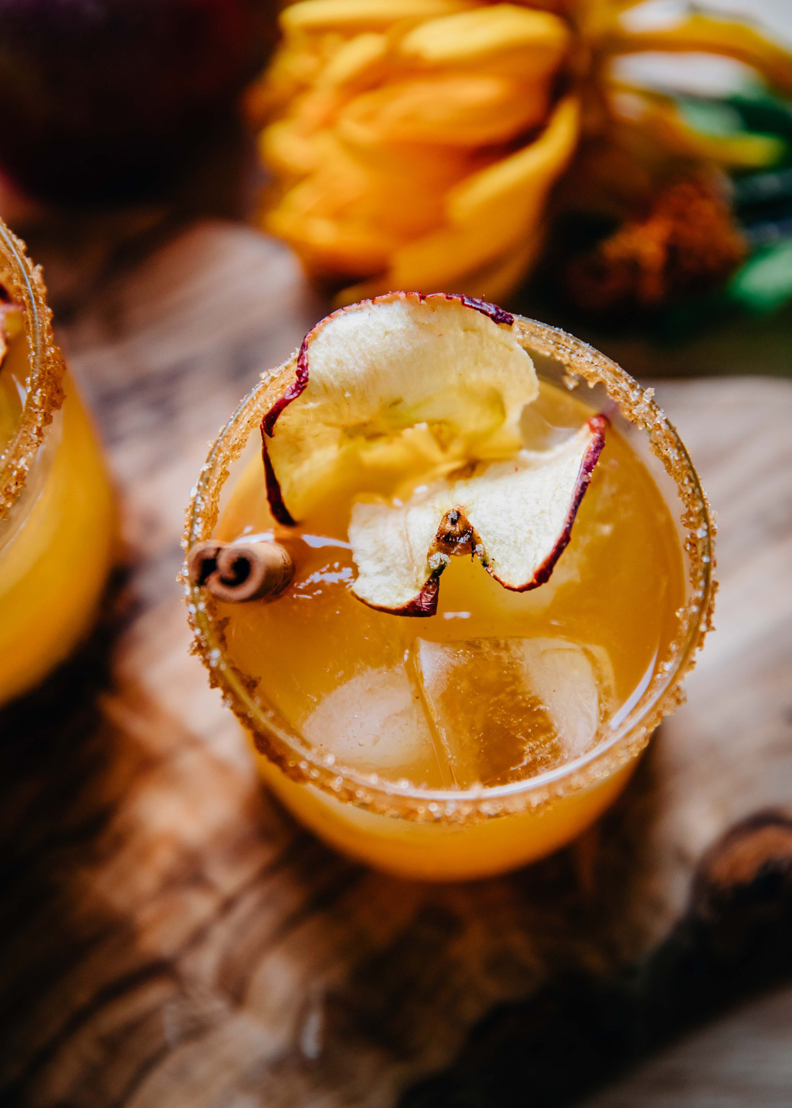 Apple Cider Margaritas | Well and Full | #recipe #cocktail Hard Cider #autumn #whiskey