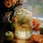 Green Apple Sangria | Well and Full | #autumn #fall #recipe #cocktail