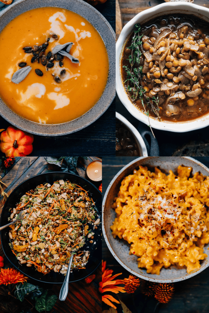 What To Make For Dinner This Fall | Vegetarian Recipes | Well and Full | #vegetarian #fall #autumn #recipes