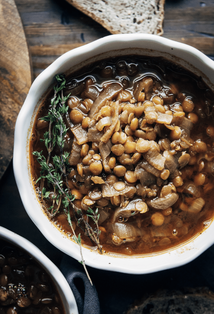 What To Make For Dinner This Fall | Hearty French Onion Stew | Vegetarian Recipes | Well and Full | #vegetarian #fall #autumn #recipes
