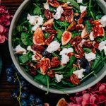 Fig and Goat Cheese Salad | Well and Full | #vegetarian #autumn #recipe #salad
